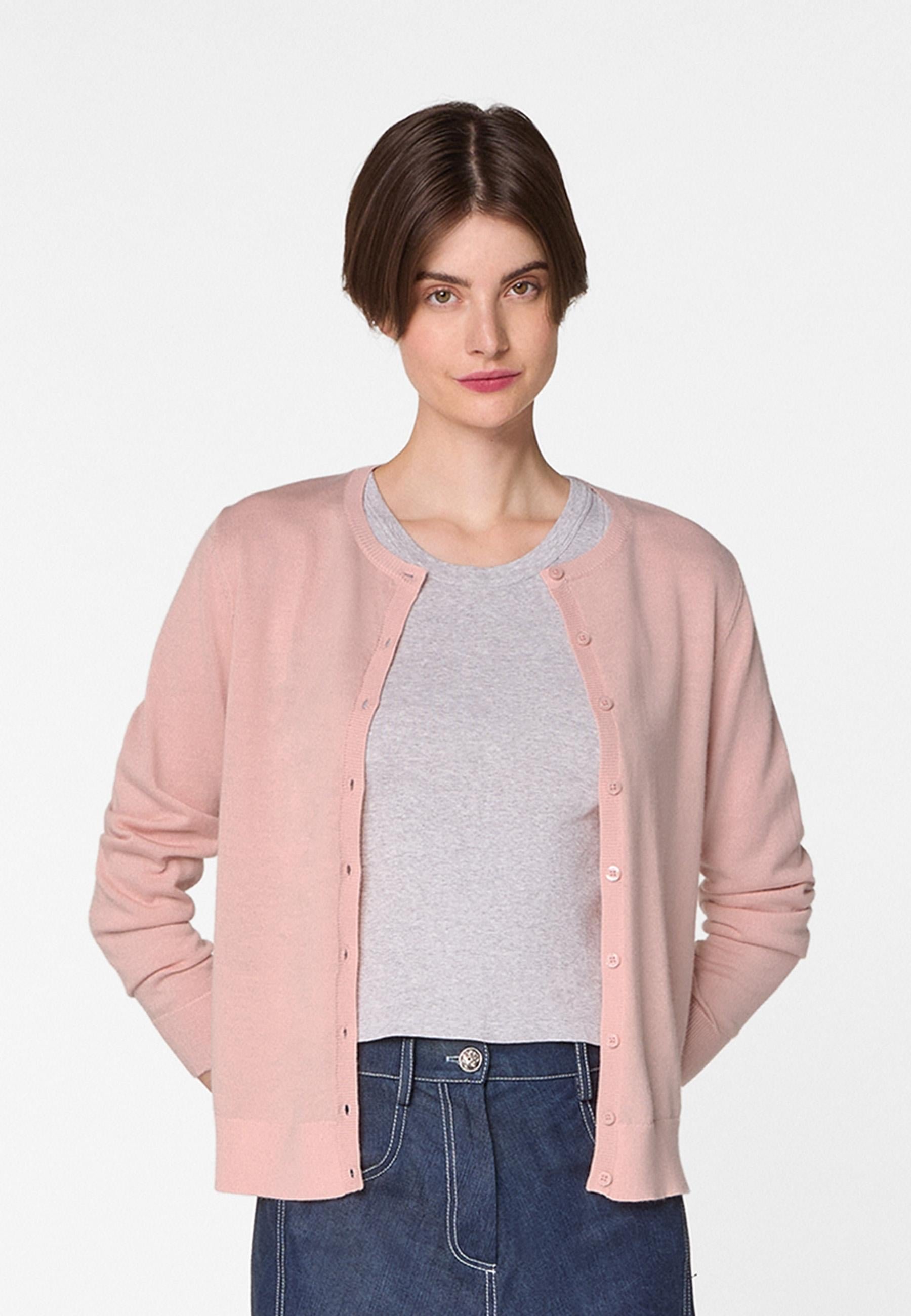 Merino wool cardigan RODIER Pink