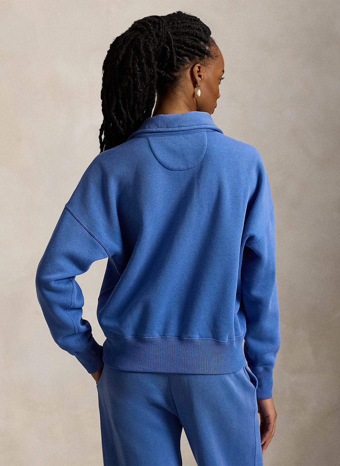 Oversize-Sweatshirt mit Stehkragen aus Baumwollmischung POLO RALPH LAUREN Blau