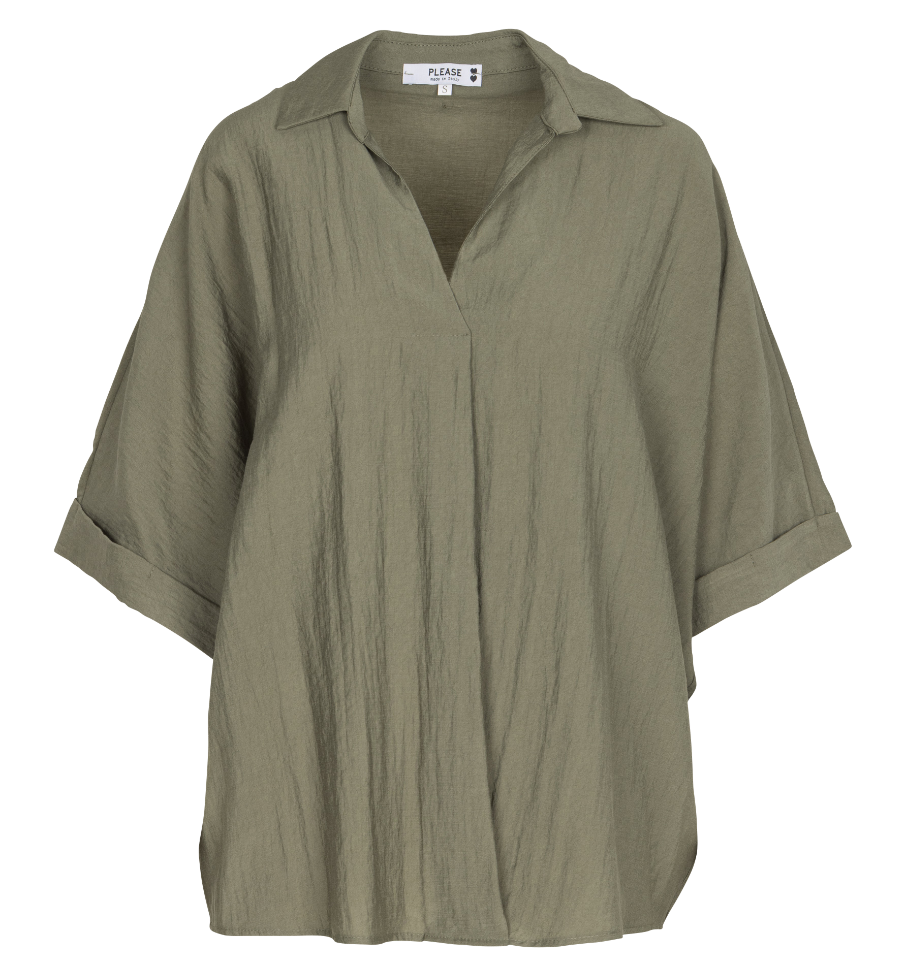 Blouse V-neck plain PLEASE