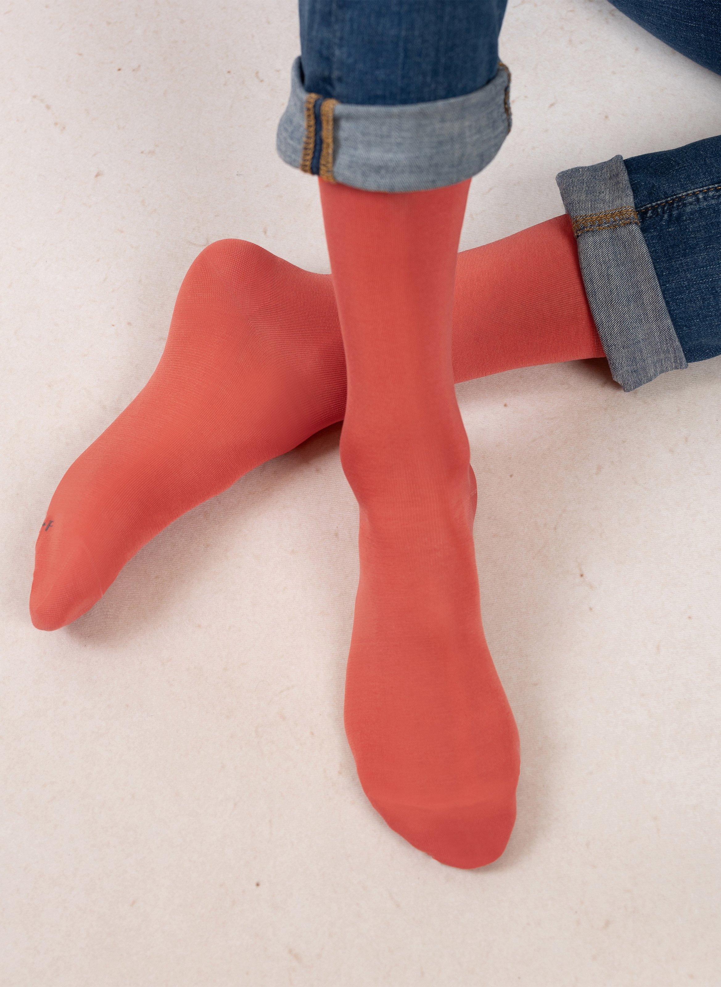 Lange, katoenen sokken  Corail