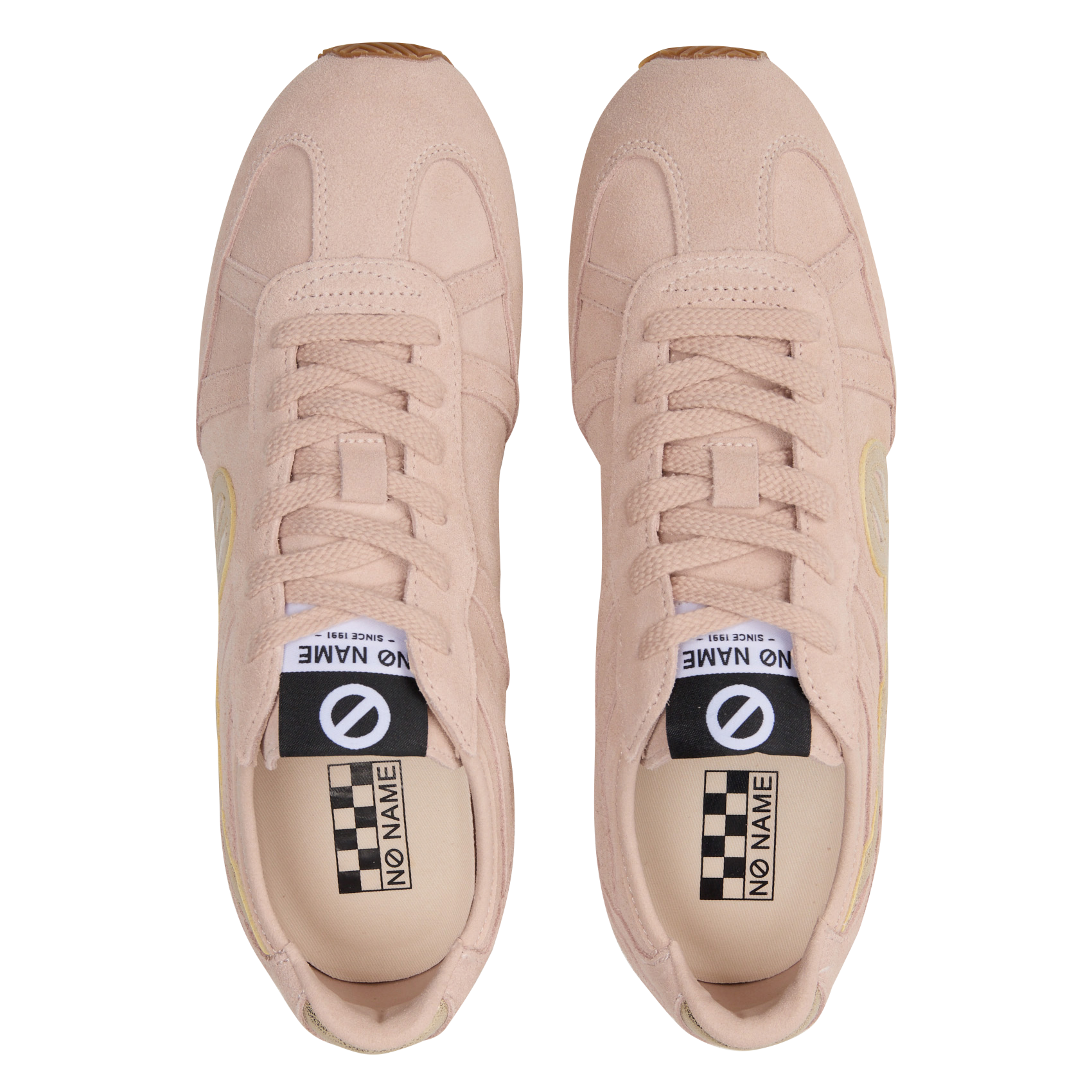 Baskets basses en cuir NO NAME Rose