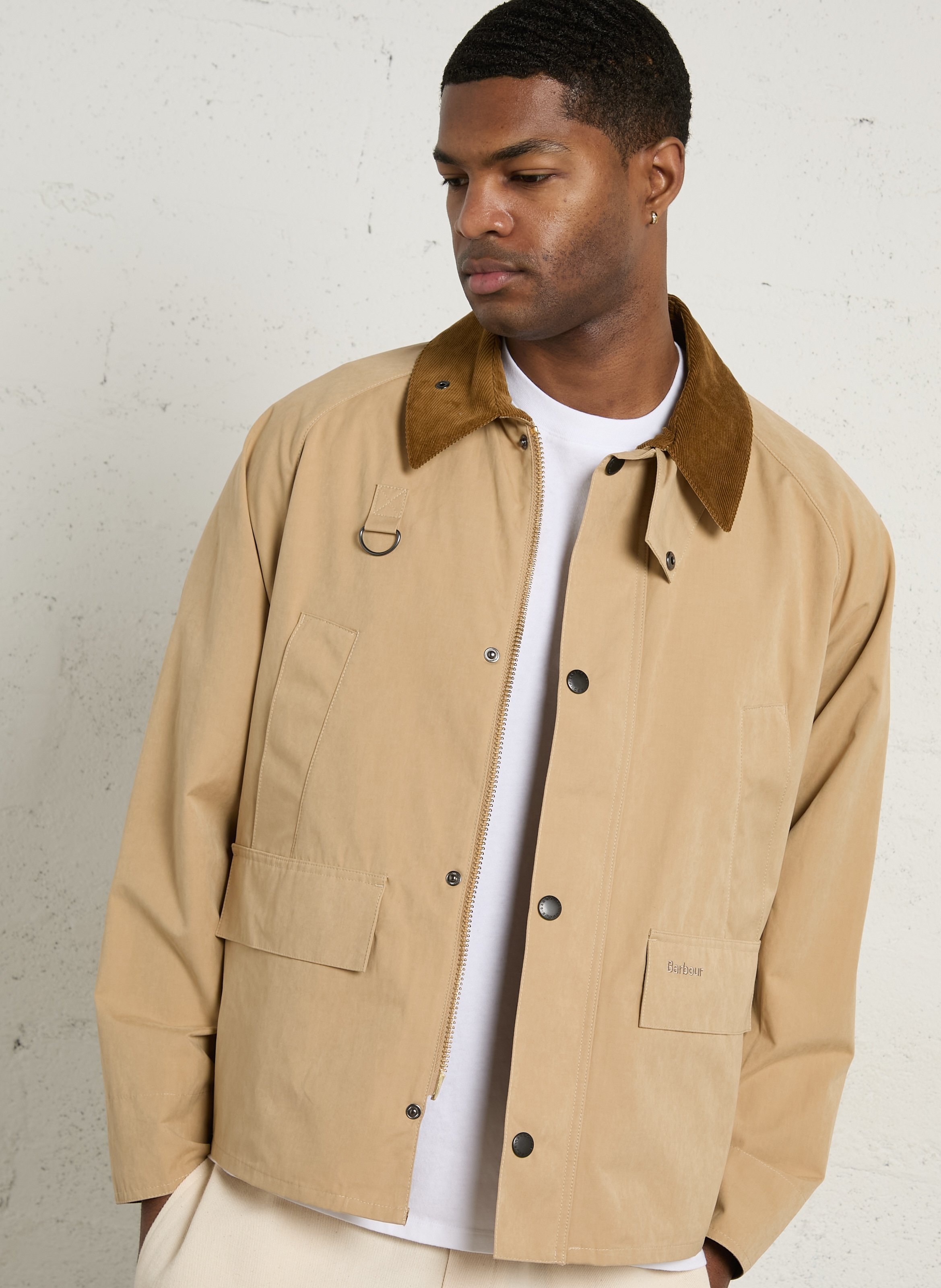 Veste ample col velours unie  BARBOUR Beige