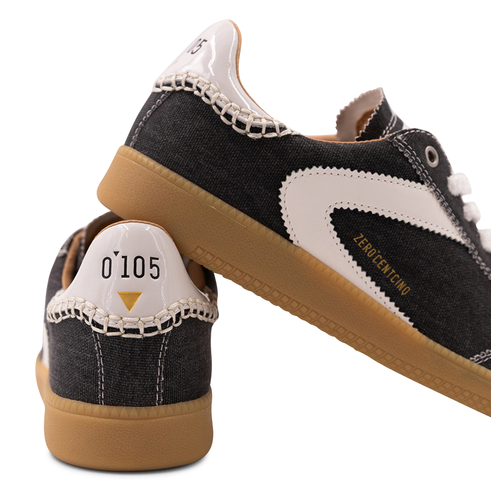 Baskets basses en toilé mélangé 0'105 Gris