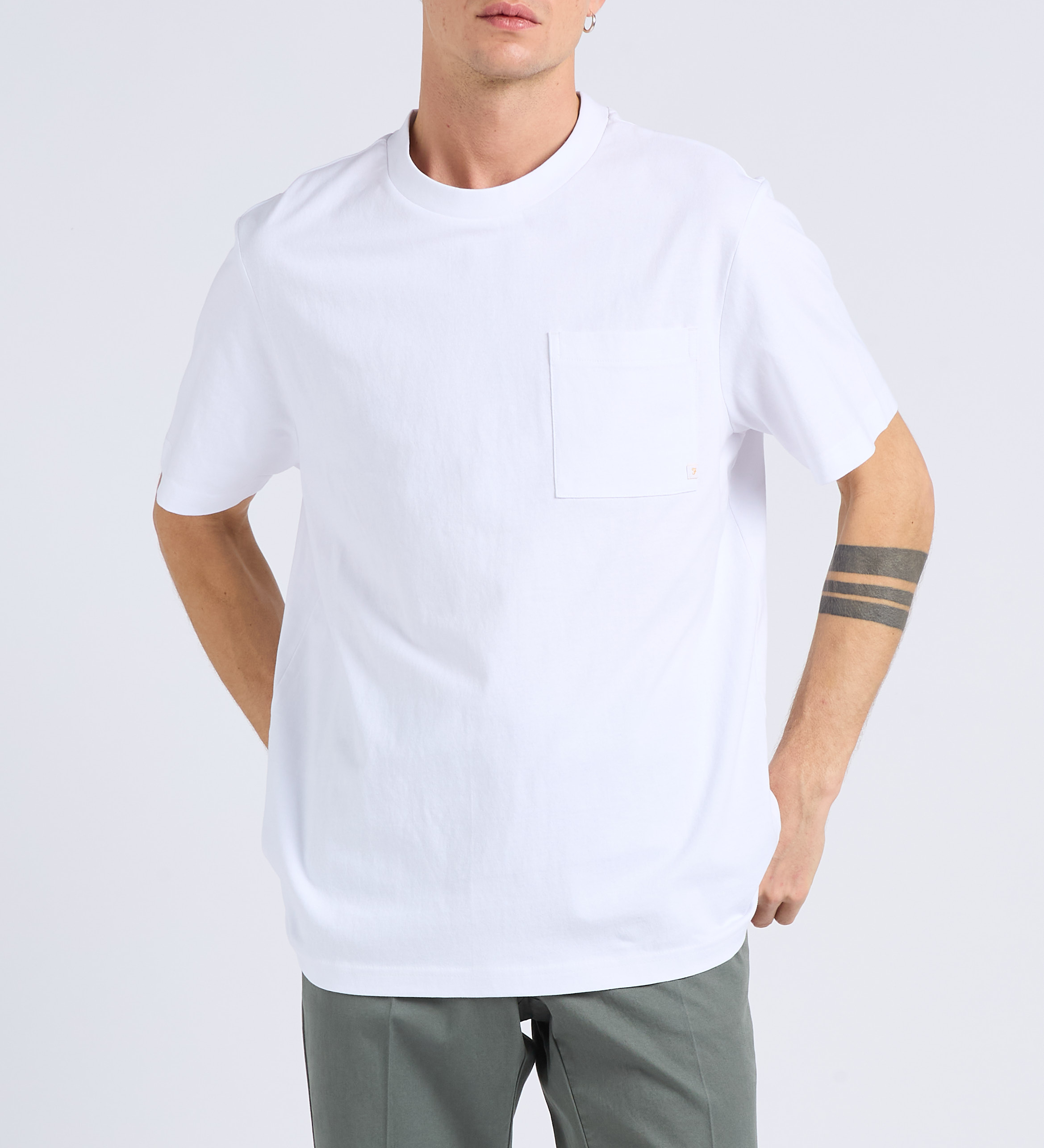 Round-neck organic cotton T-shirt FARAH