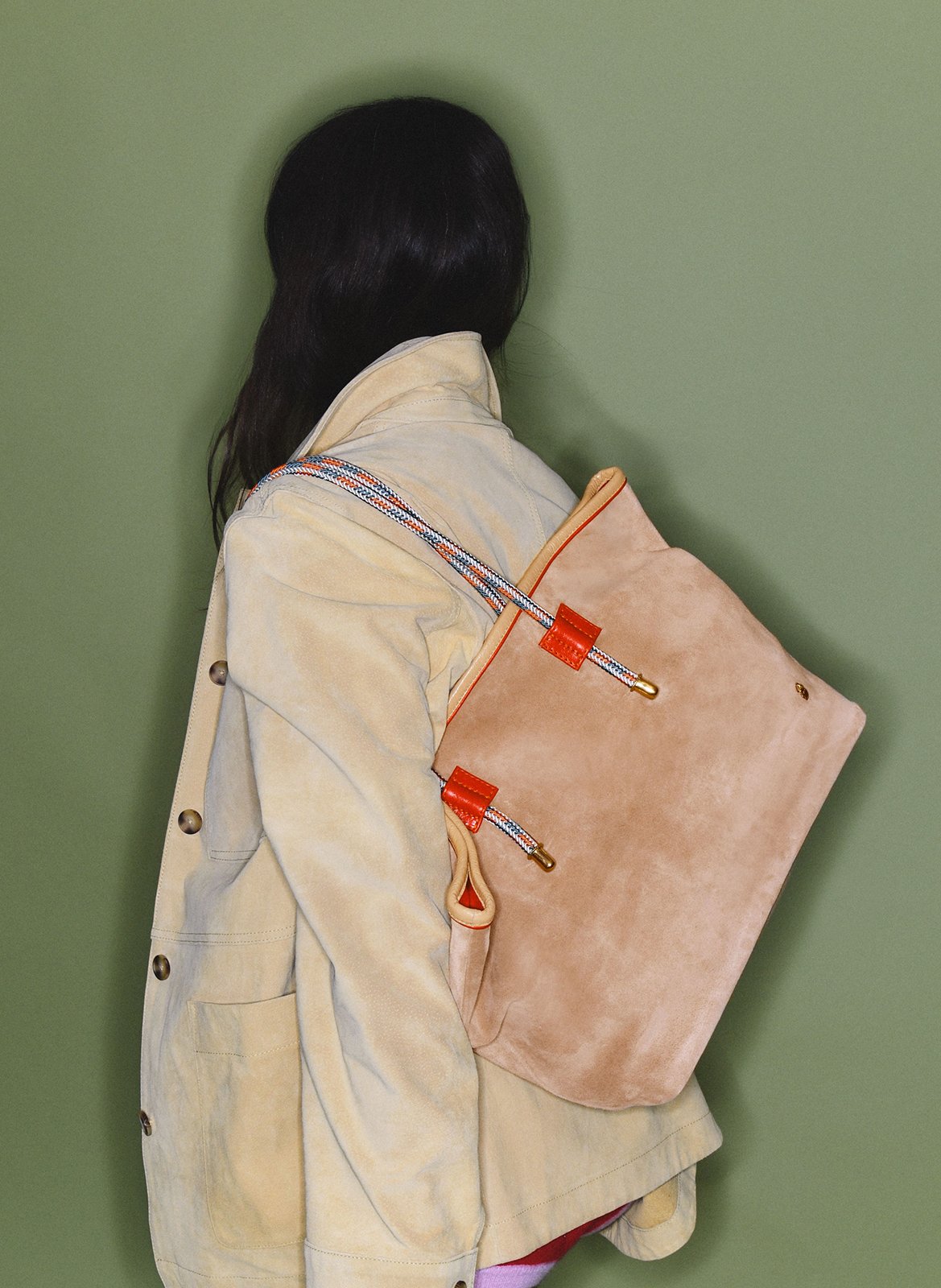 Billy L leather bag  CLARIS VIROT Beige