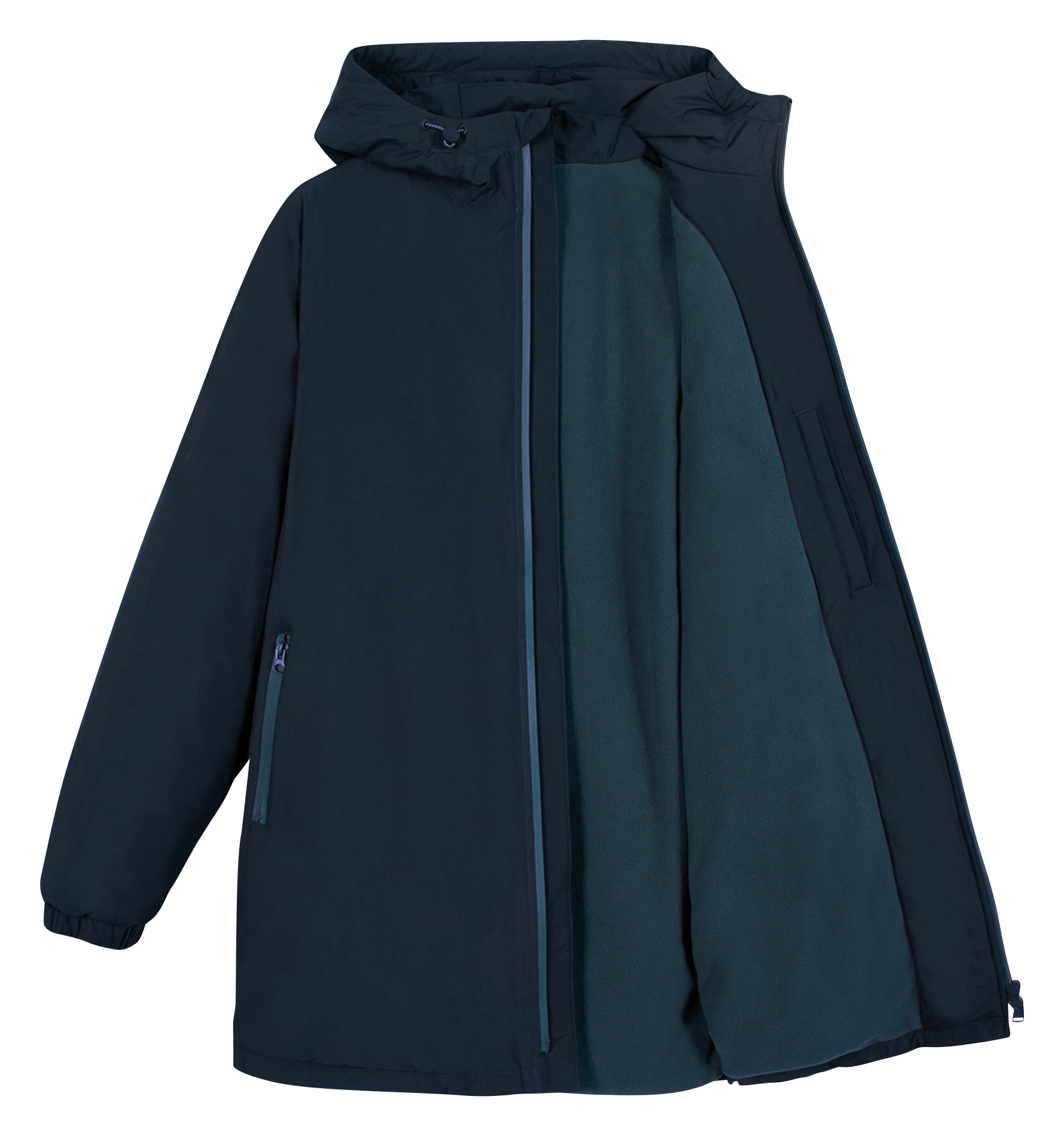 Parka droite imperméable à capuche FAGUO Blu