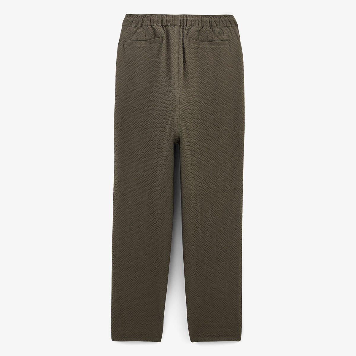 Cotton seersucker pants with elastic waist SERGE BLANCO Brown