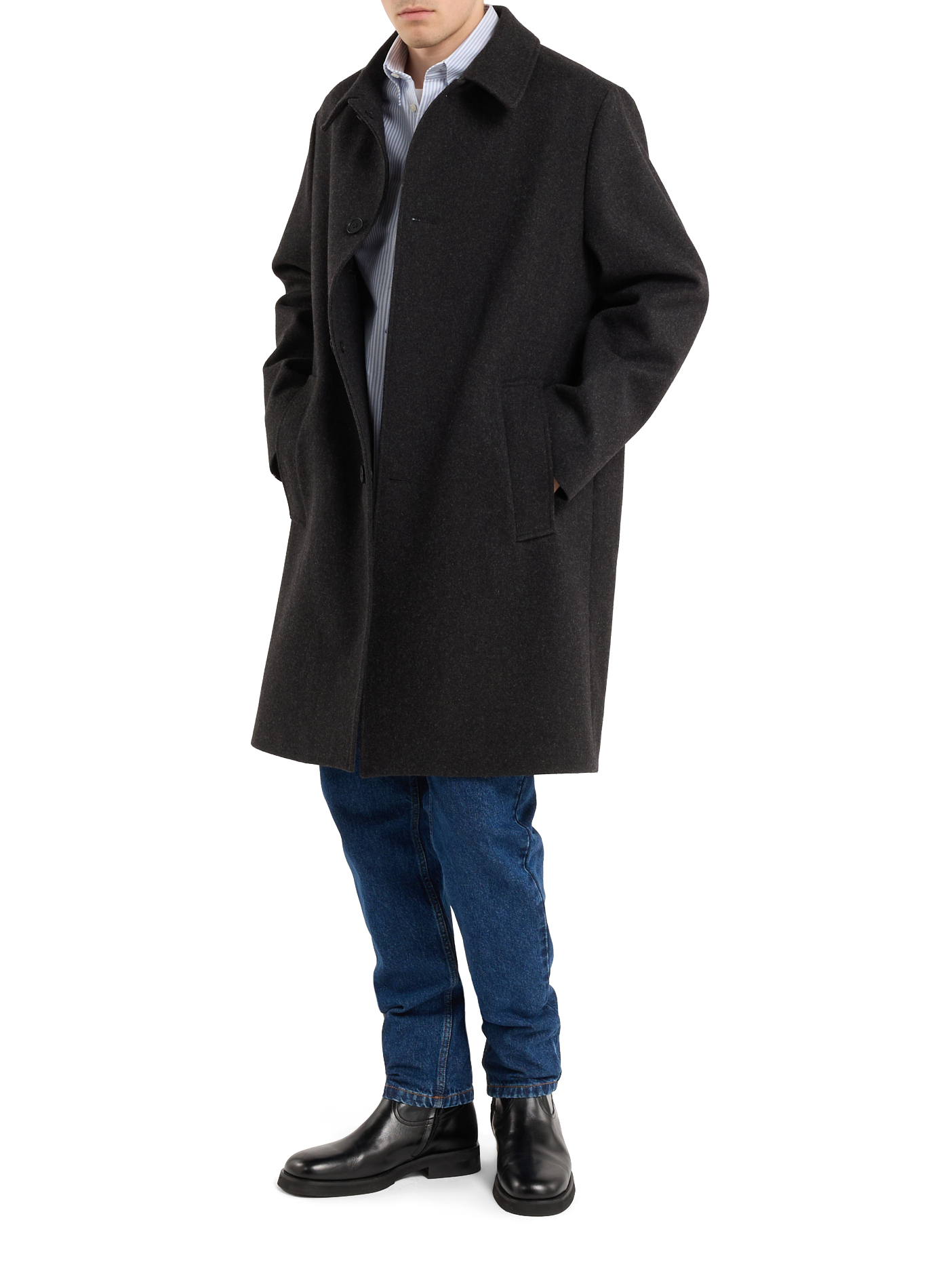 Long wool coat SAISON 1865 Grey