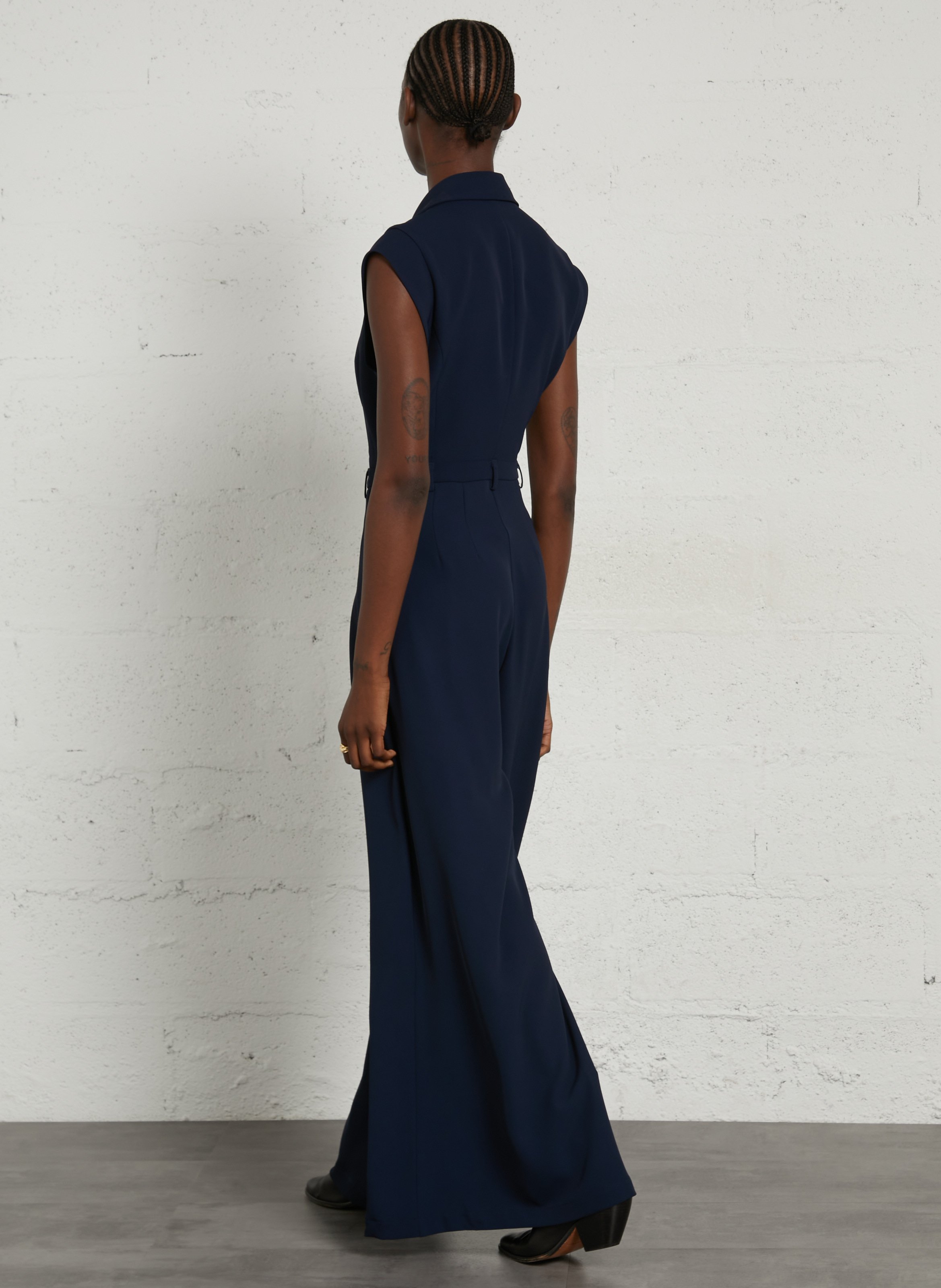 Combinaison palazzo sans manches IMPERIAL Bleu