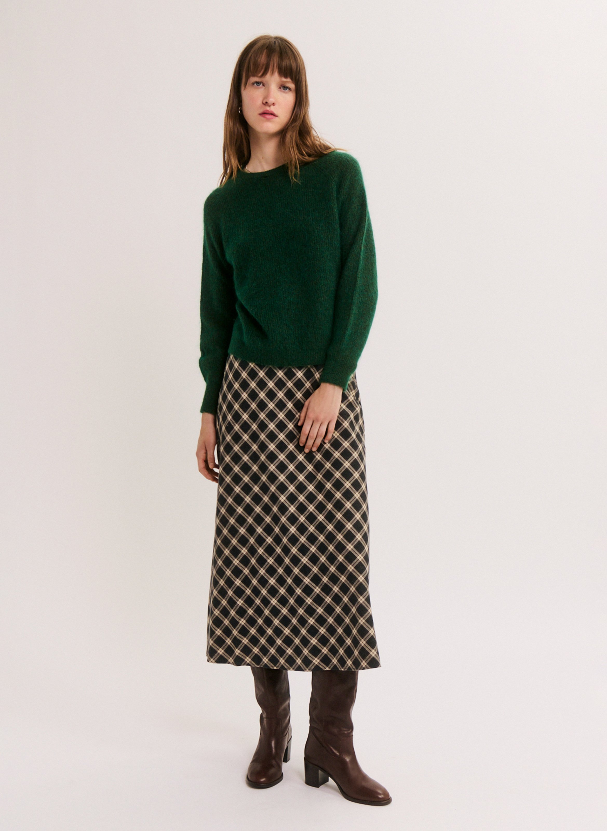 Oversized trui | wolblend PABLO Groen