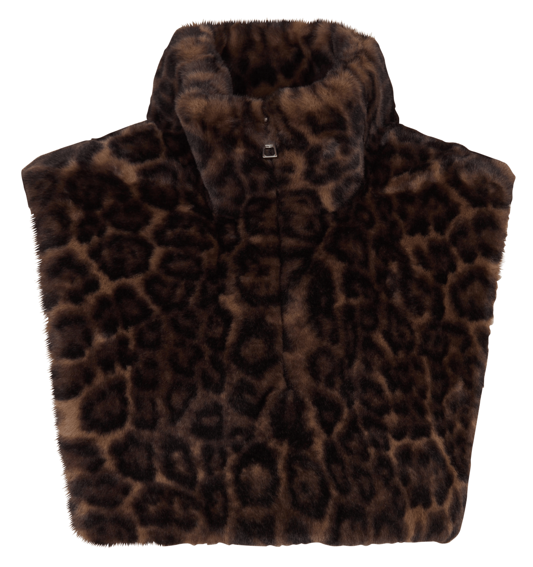High-neck faux fur with a print APPARIS Multicolored