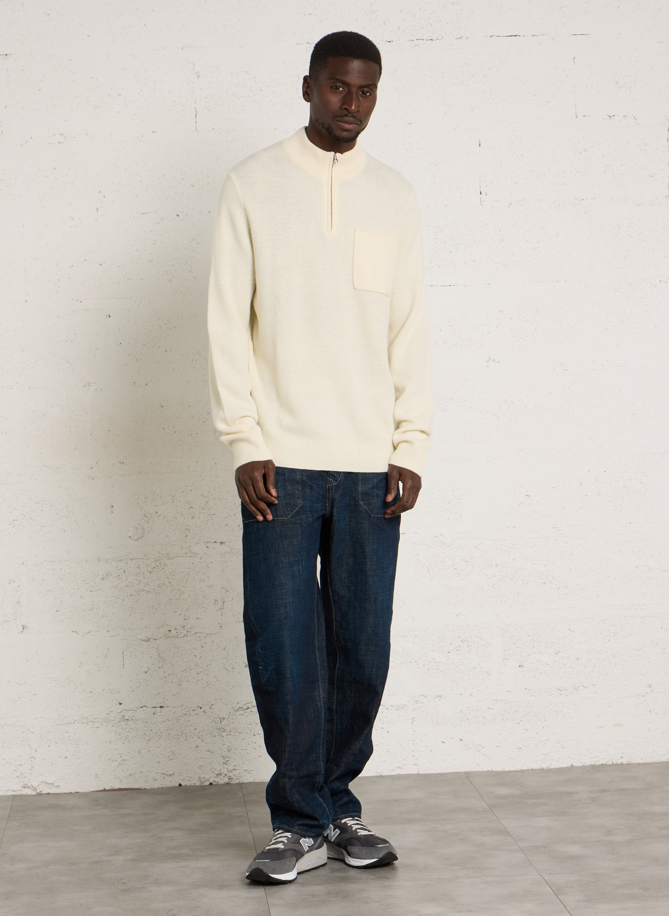 Straight Cut Jeans aus Baumwolle LE TEMPS DES CERISES Blau