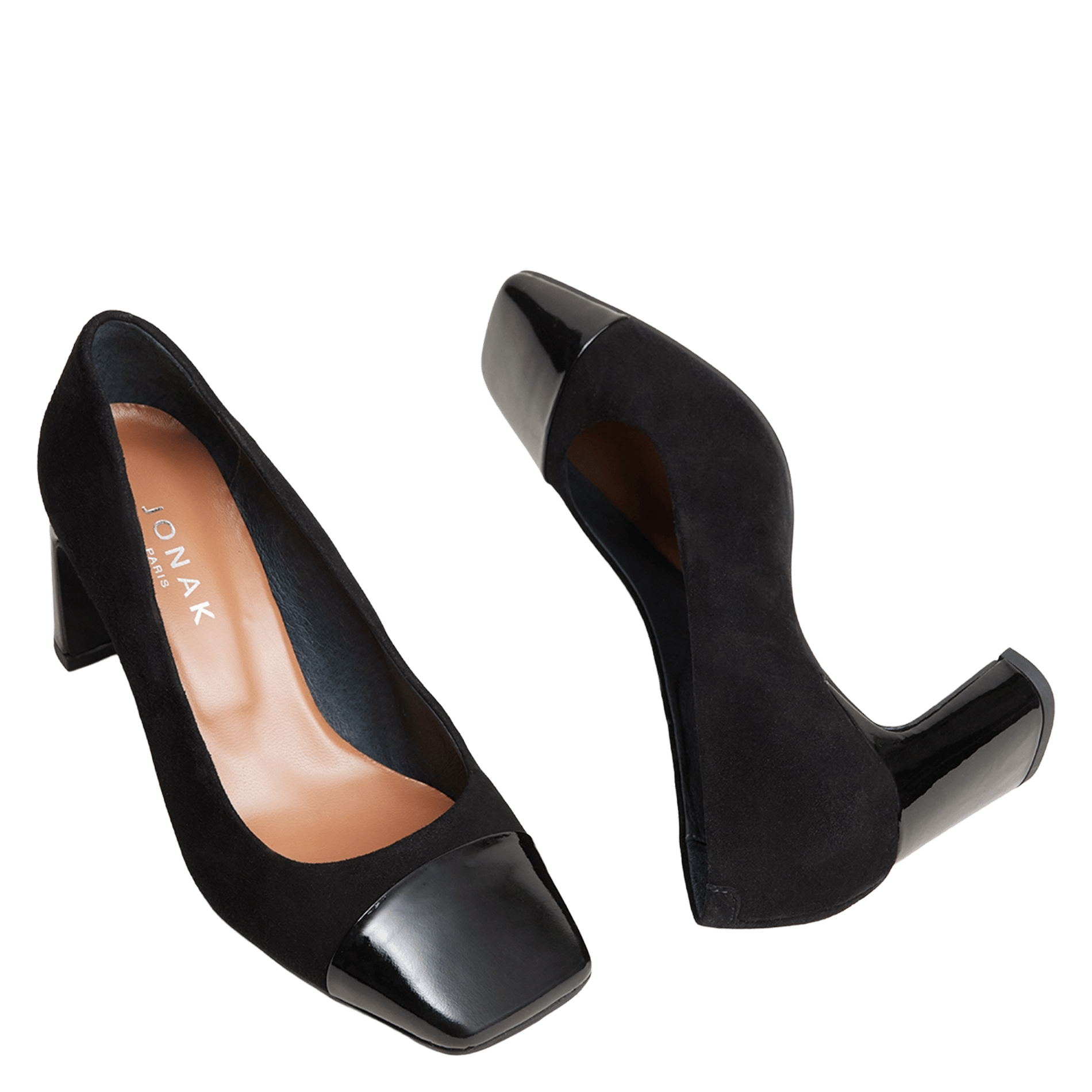 High leather sandals JONAK Black