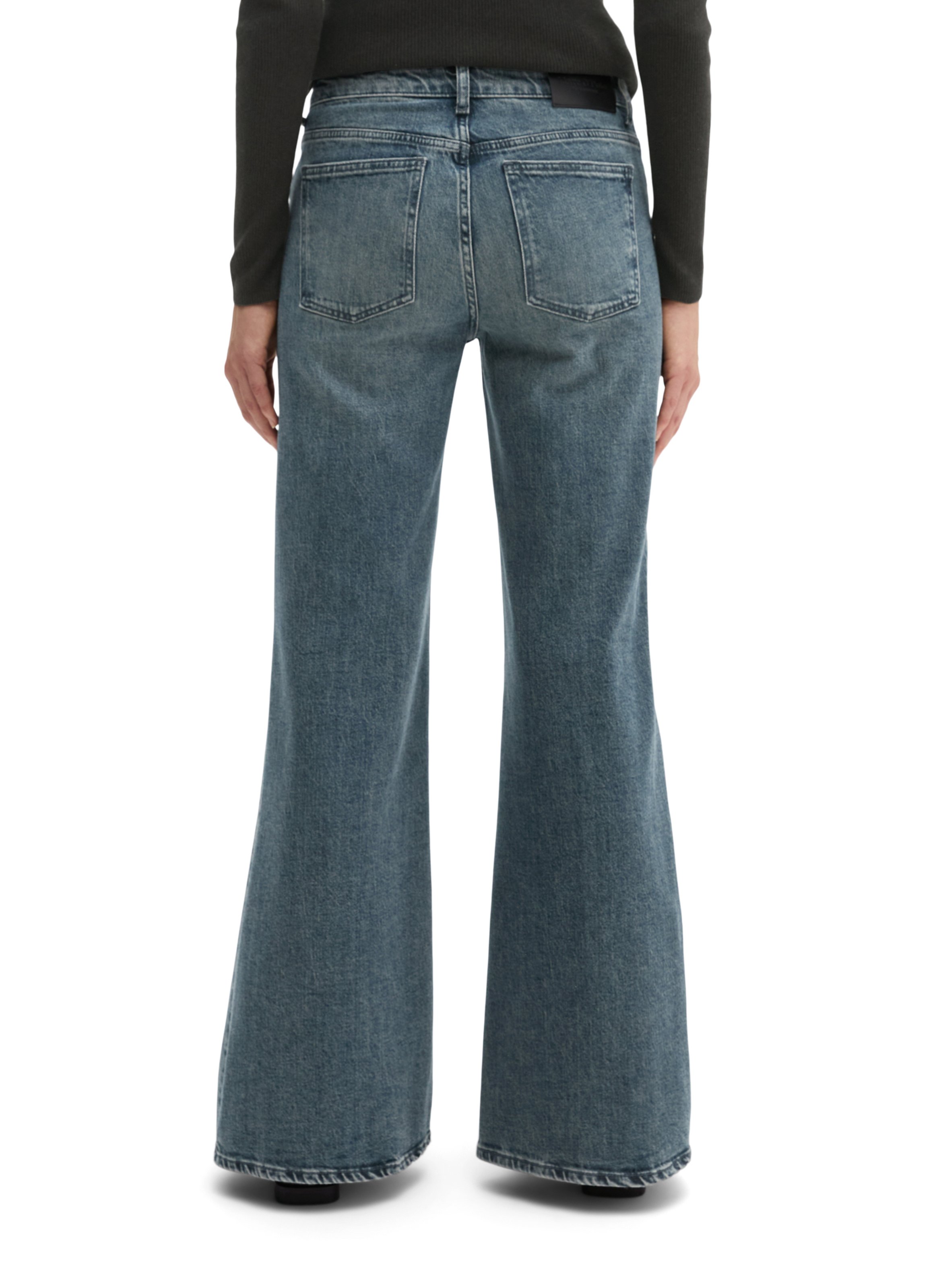 Fjona Flared Jeans in a Cotton Blend MARC O'POLO Grey