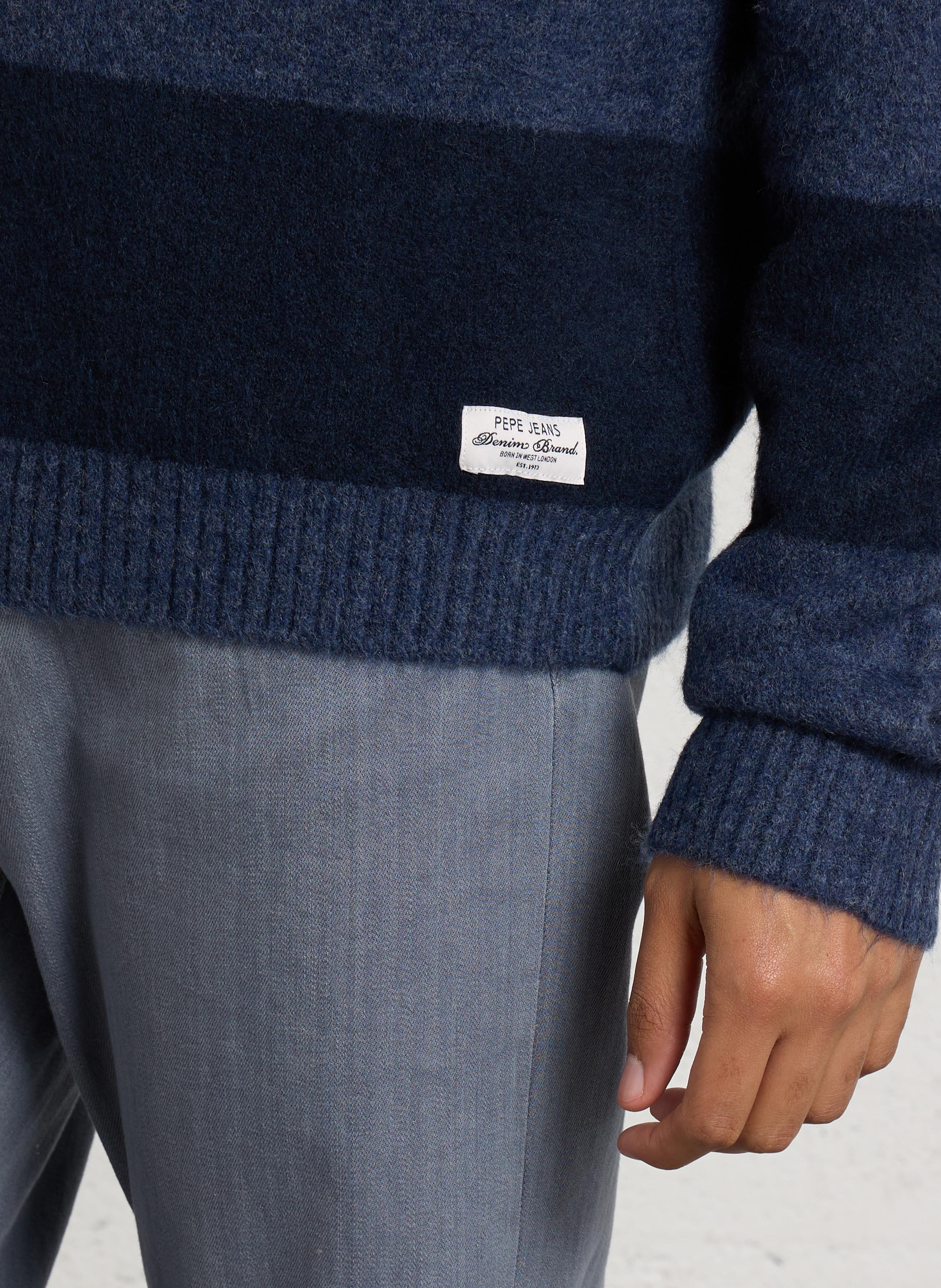 Gerader Streifenpullover PEPE JEANS Blau