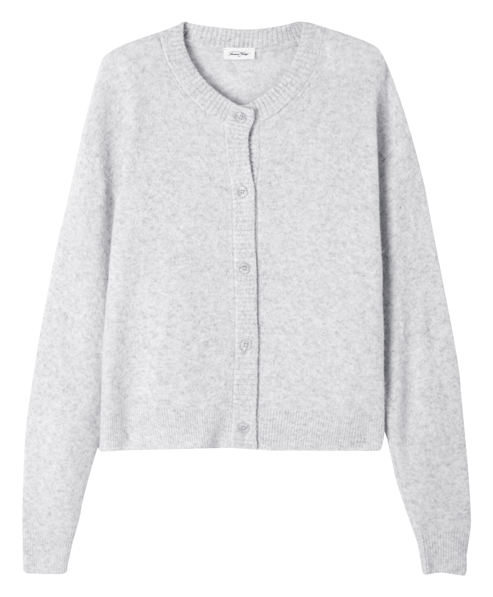 Geknöpfte Strickjacke mit Rundhalskragen DAMSVILLE Gris chine