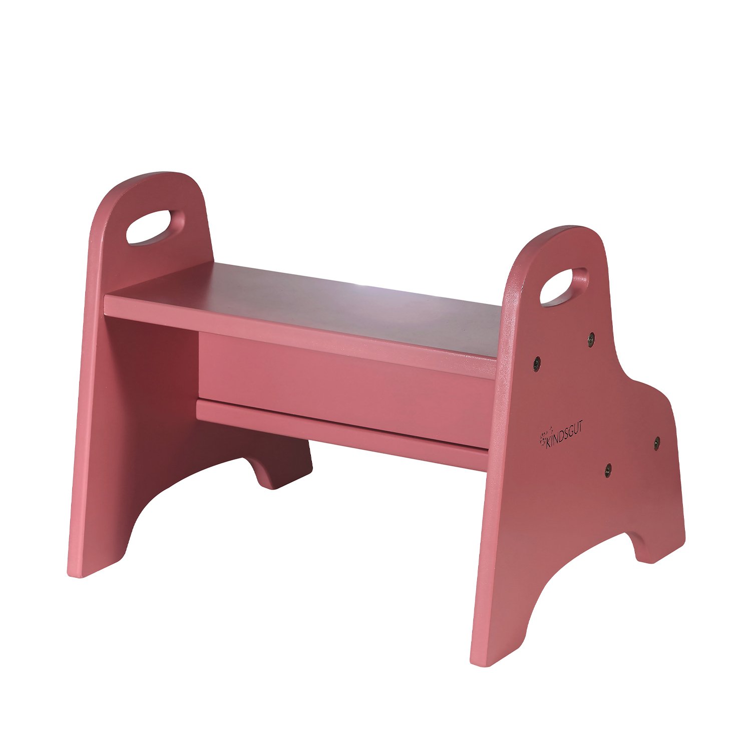Kids' wooden step stool KINDSGUT Pink