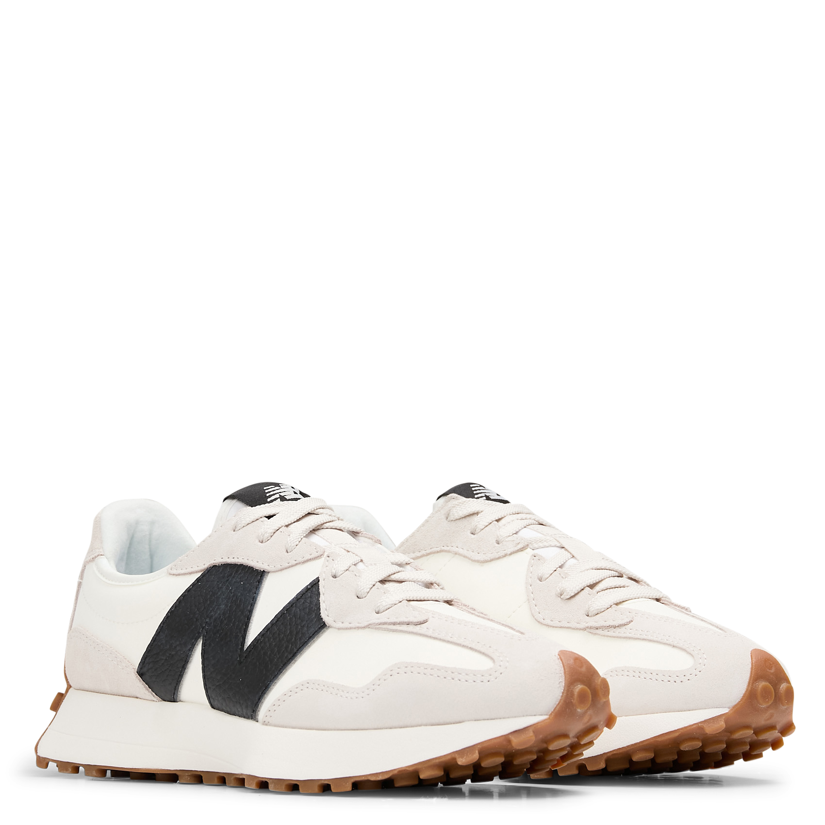 Low-top sneakers in two-tone material 327 NEW BALANCE White