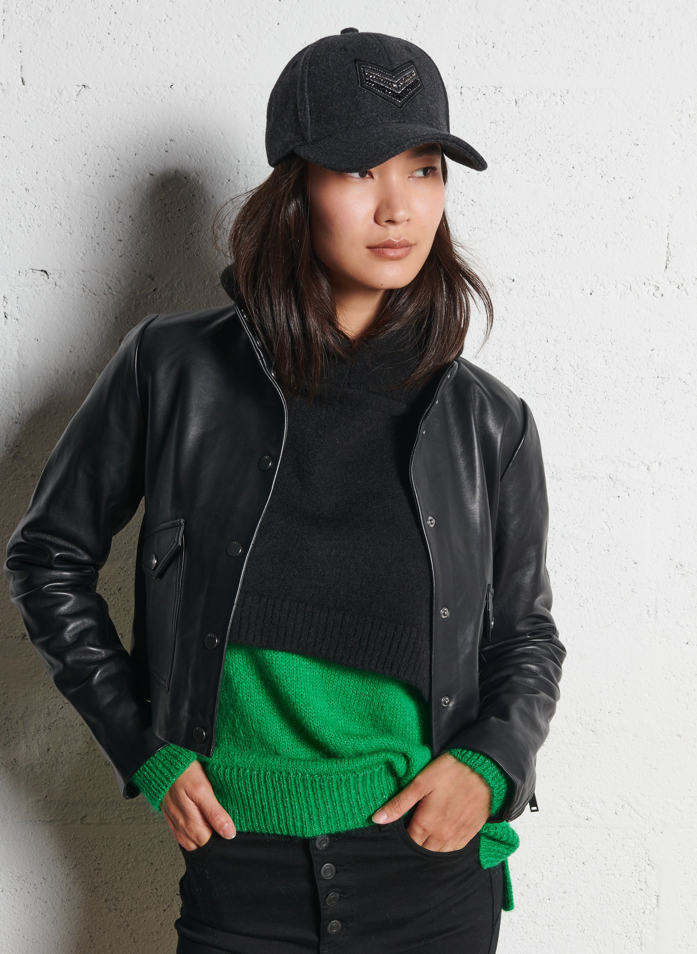 Wool-blend cap - Look 1