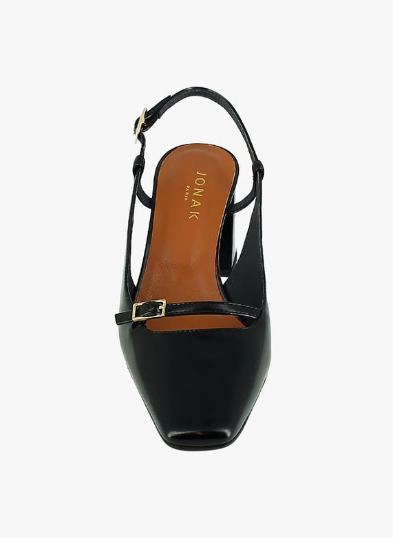 Escarpins en cuir vernis Dadelle Noir Jonak Femme Place des