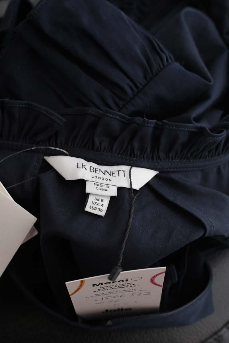 Cotton dress LK BENNETT - Seconde Main Blue