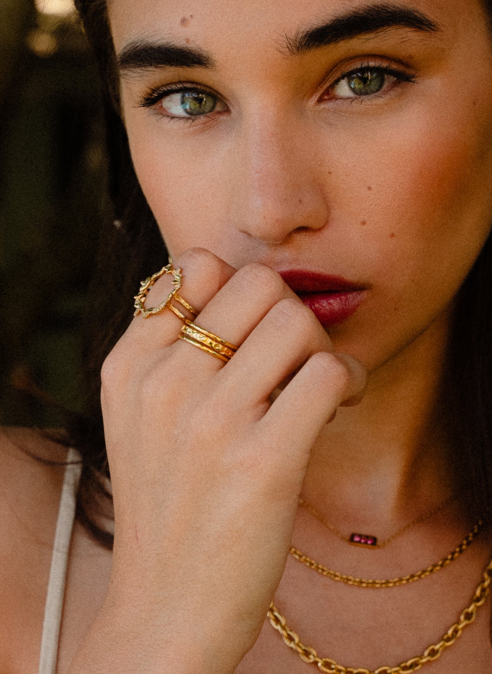 Wide ring ALULA AEC Paris Golden