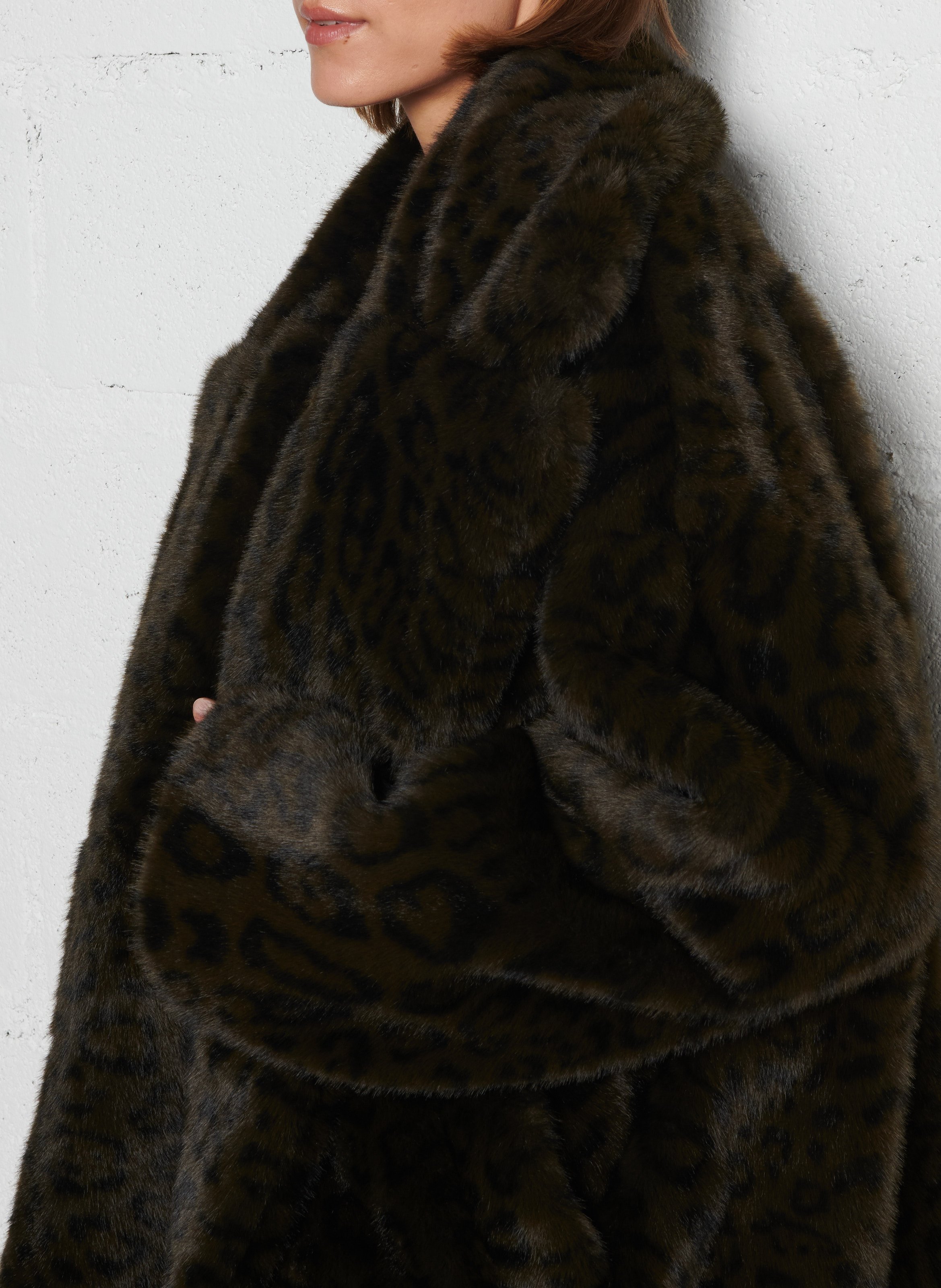 Eddie faux fur coat  IKKS Khaki