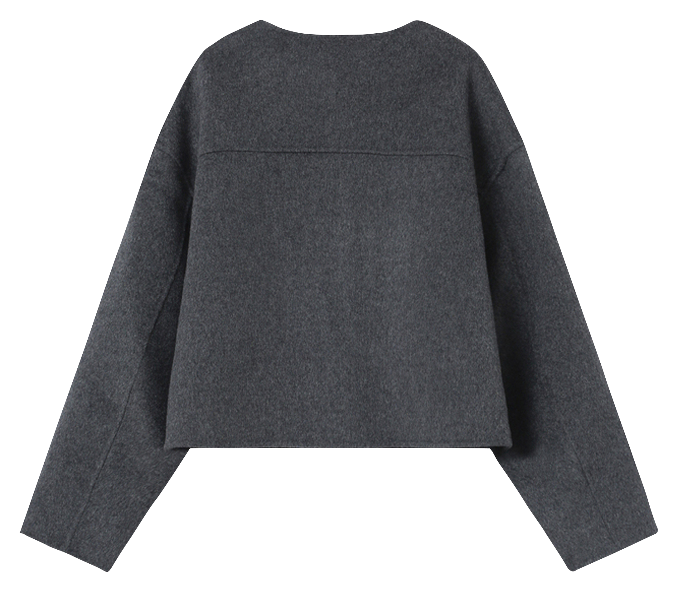 Vest met ronde hals - wolblend GRACE ET MILA Grijs