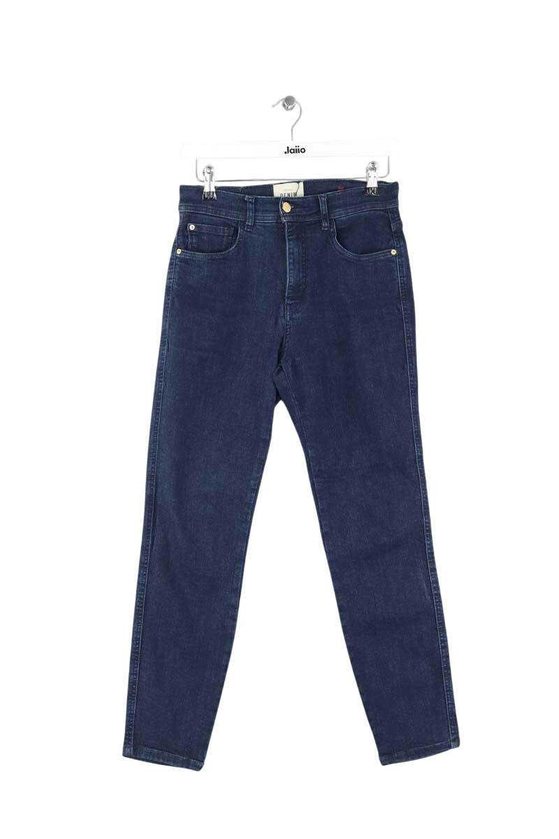 Cotton skinny jeans SEZANE - Seconde main Blue