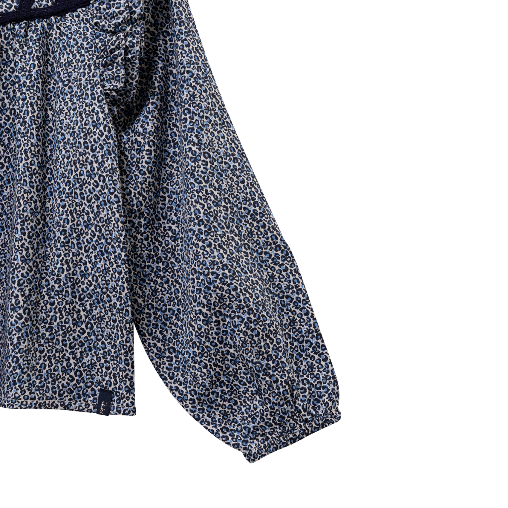 Gedrukte rechte katoenen blouse IKKS JUNIOR Blauw