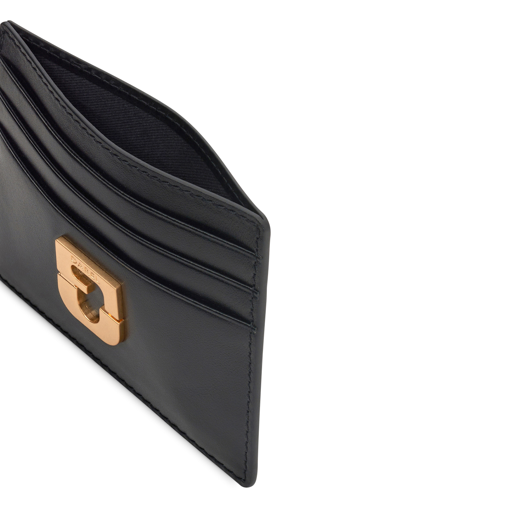 Porte-cartes en cuir uni GERARD DAREL Noir