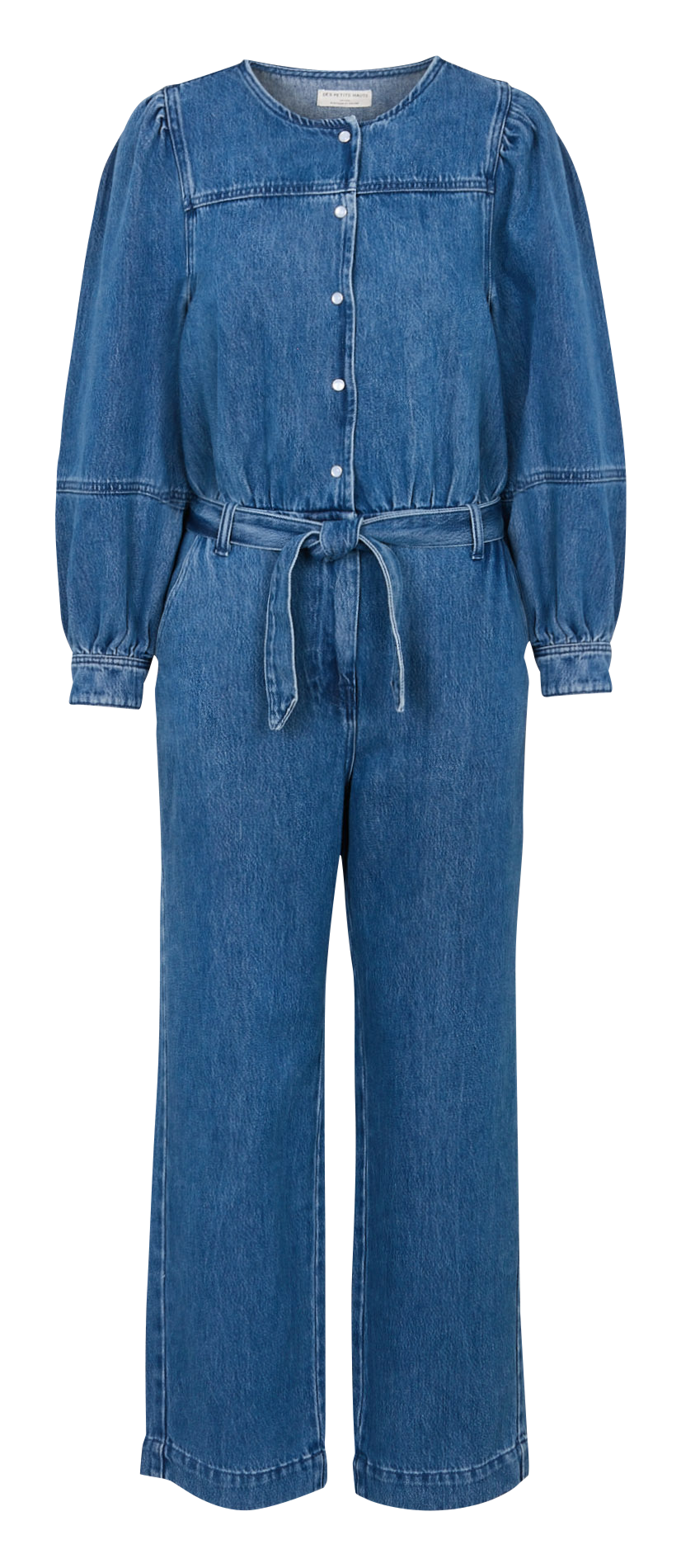 Combinaison droite en coton DES PETITS HAUTS Bleu