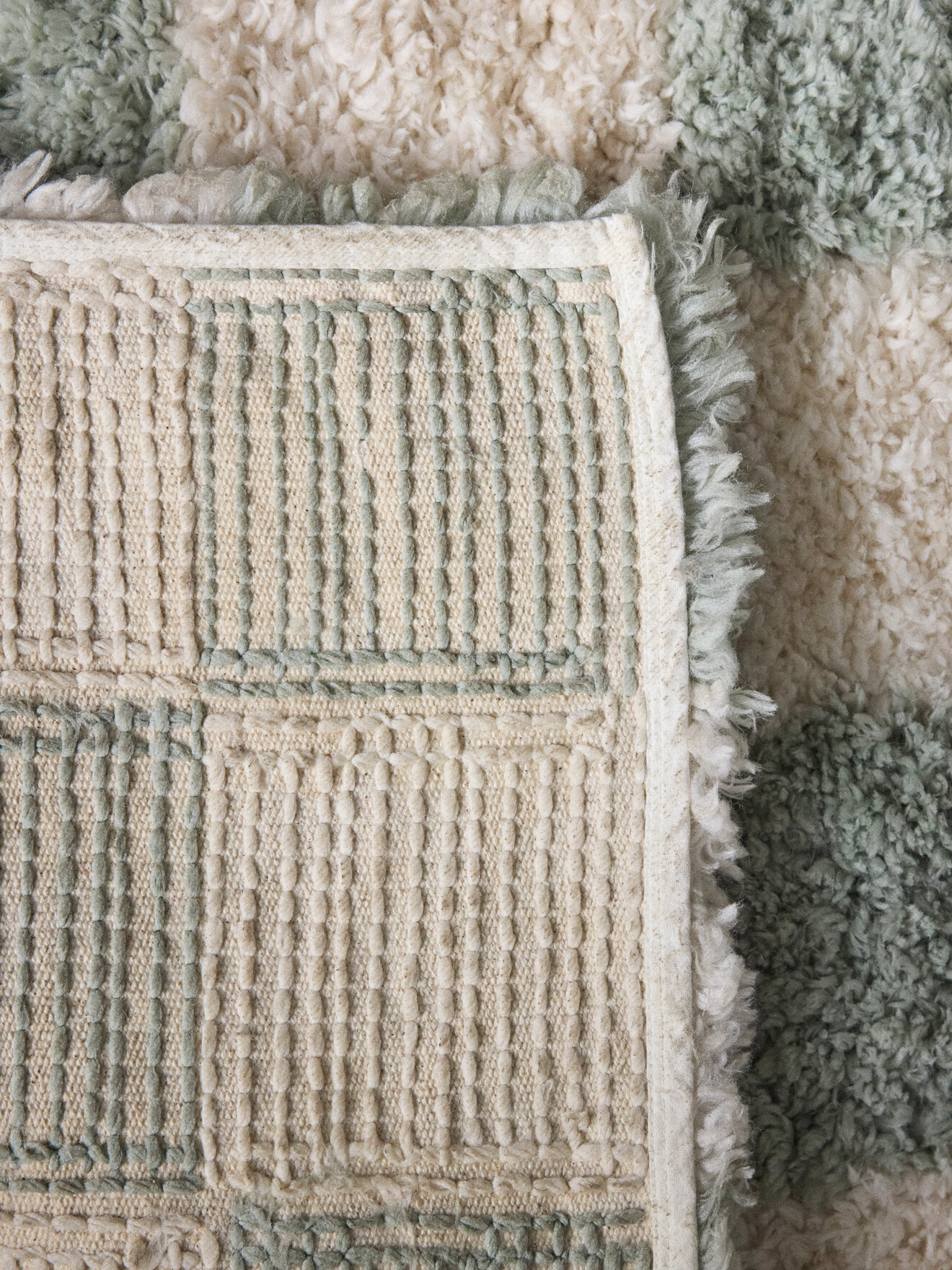 Checkerboard mat CYRILLUS Green