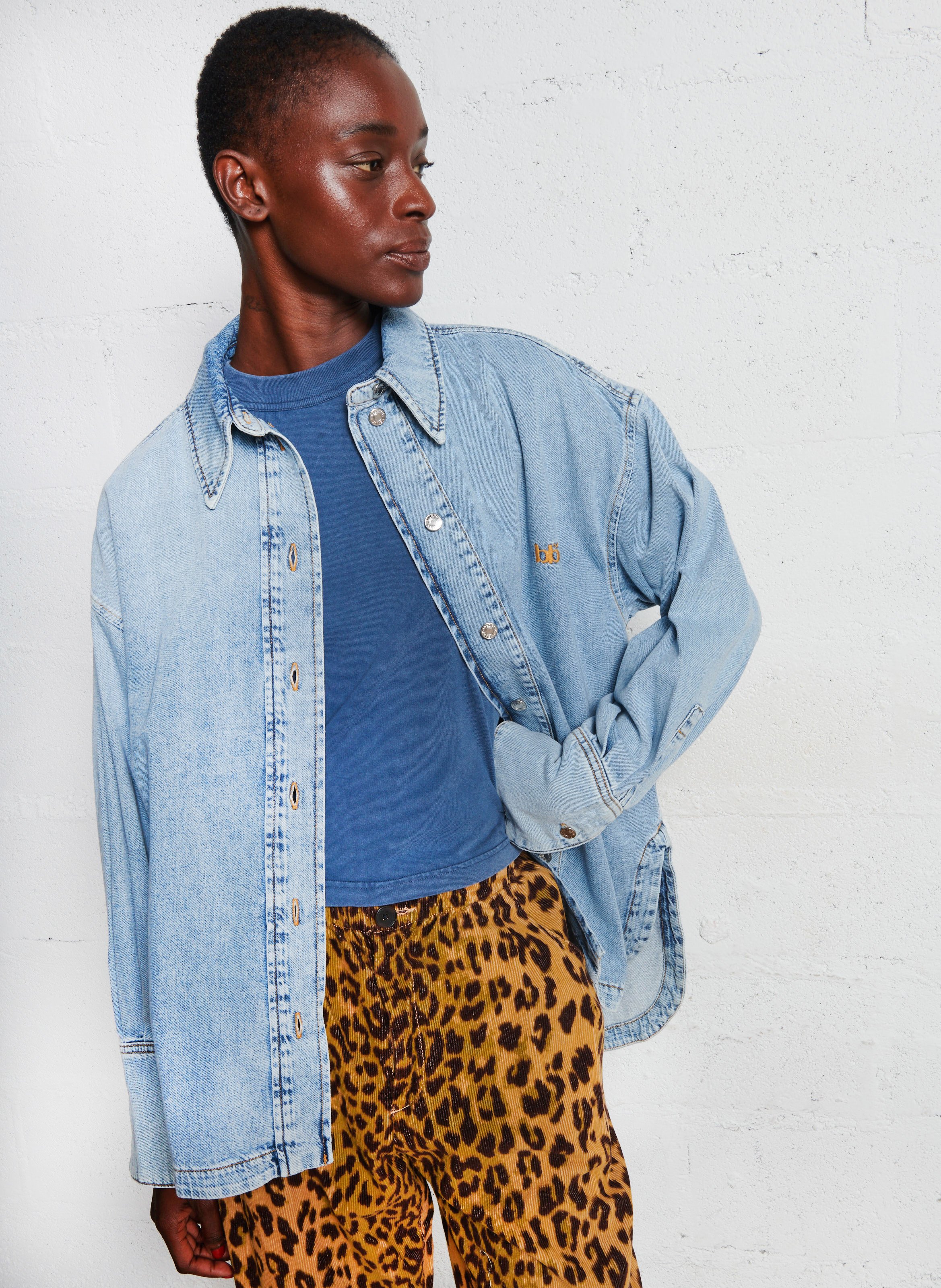 Denim overshirt BELLEROSE Blauw