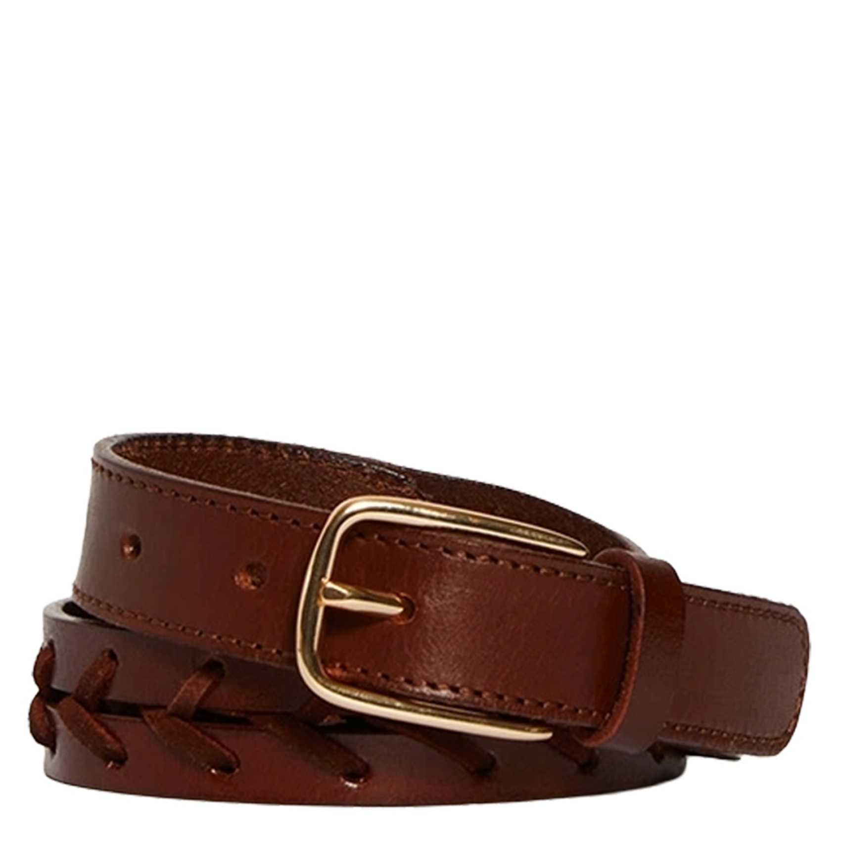 Ceinture en cuir lisse VANESSA BRUNO Marron