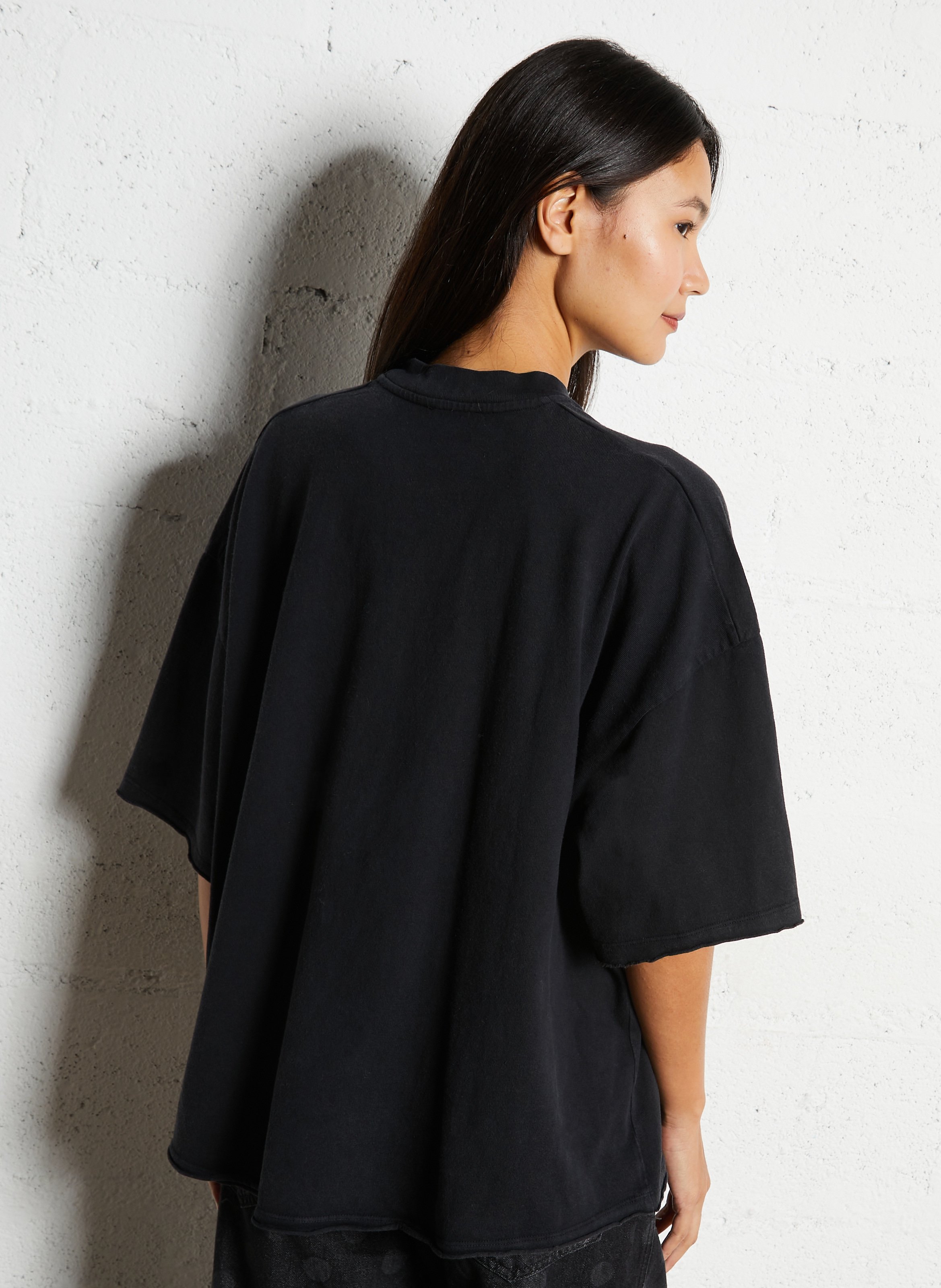 Loose-fit cotton T-shirt AMERICAN VINTAGE Black