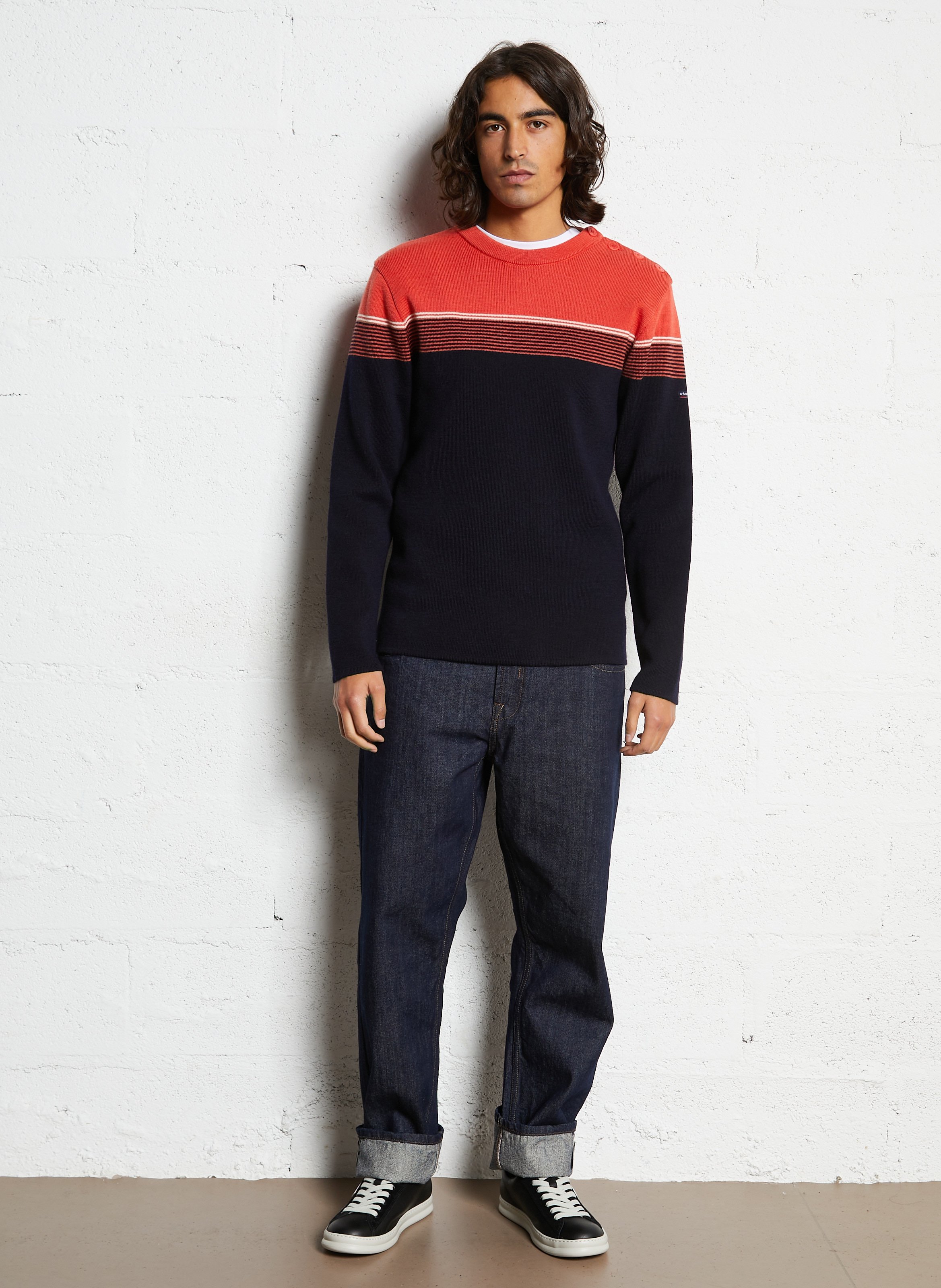 Baskets basses unies en cuir CAMPER Noir