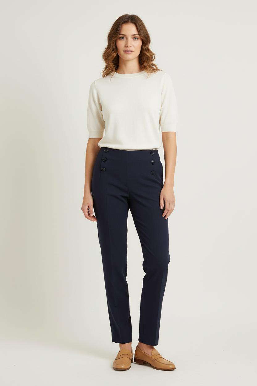 PANTS INES DE LA FRESSANGE - Seconde main Blue