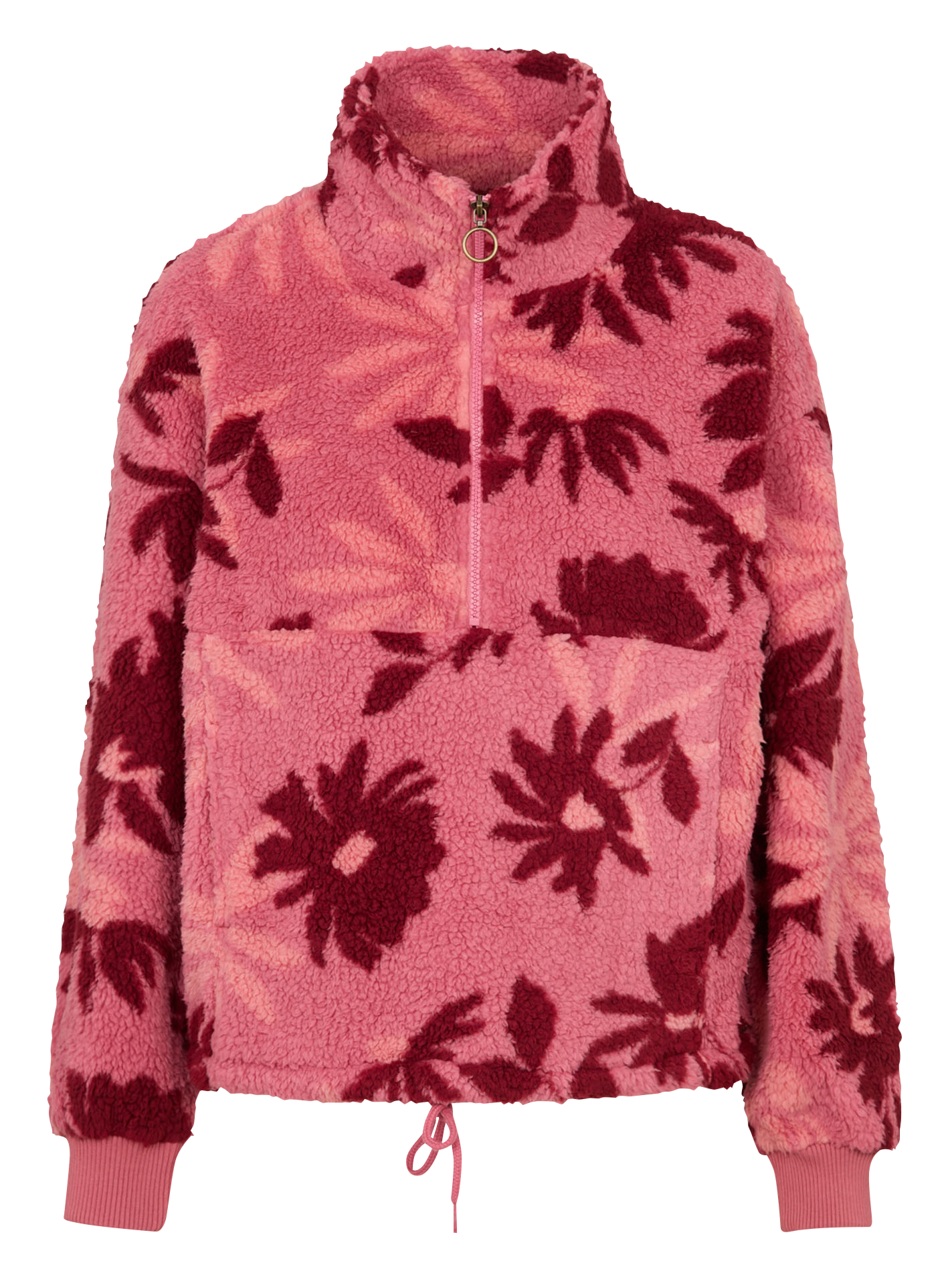 Sweat oversize col montant à imprimé BILLABONG Rose