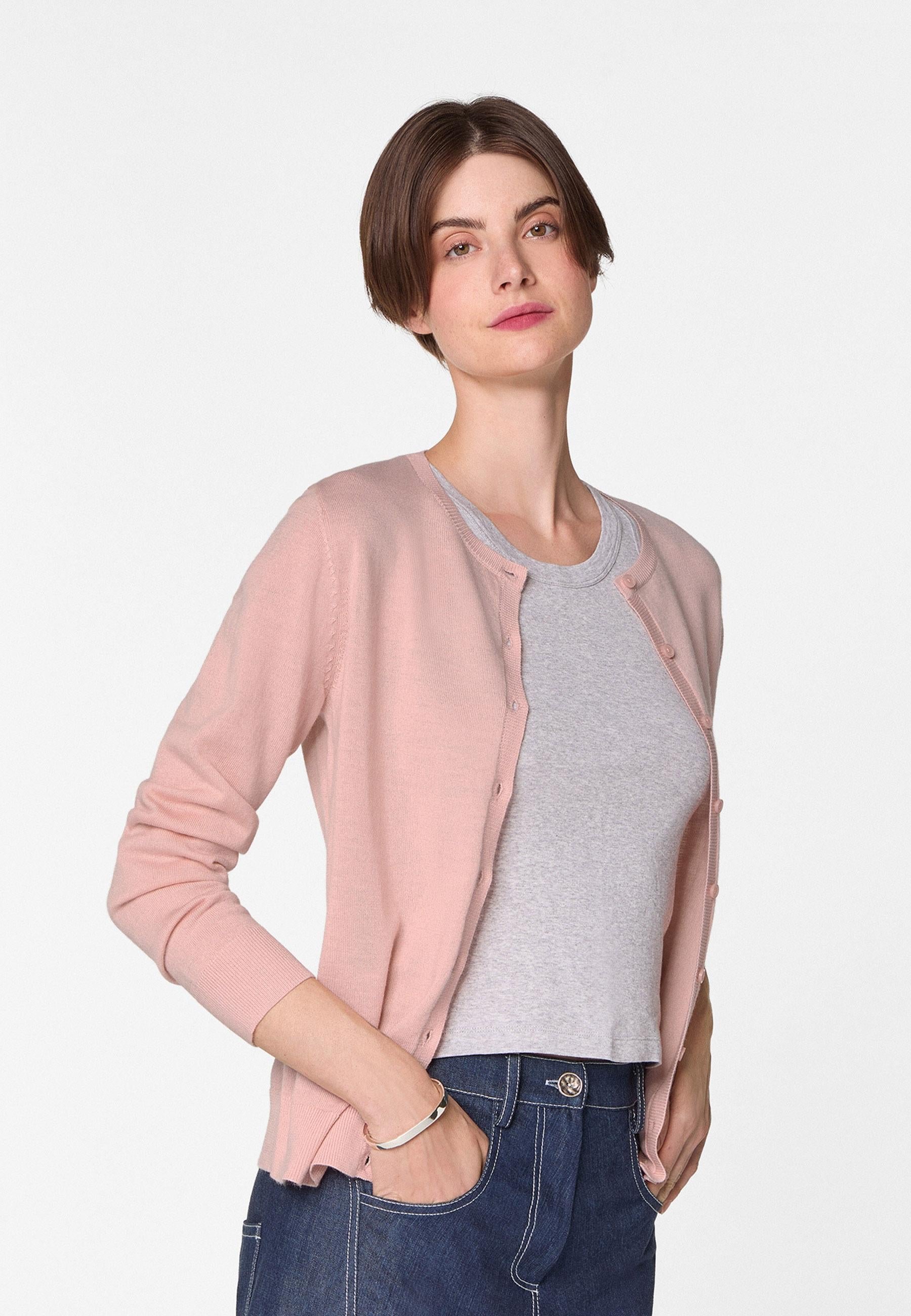 Merino wool cardigan RODIER Pink