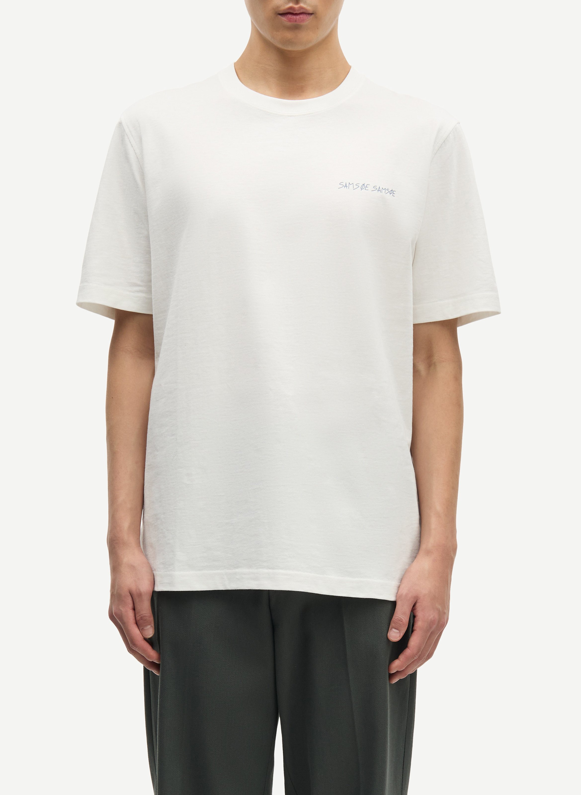 Camiseta de algodón orgánico SAMSOE SAMSOE Blanco