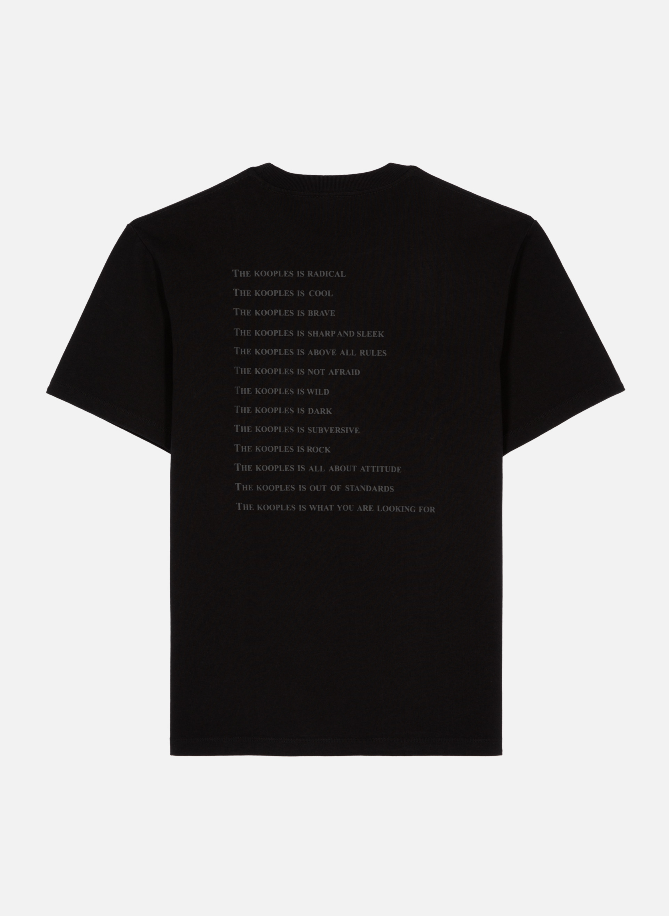 Denim T-shirt THE KOOPLES Black