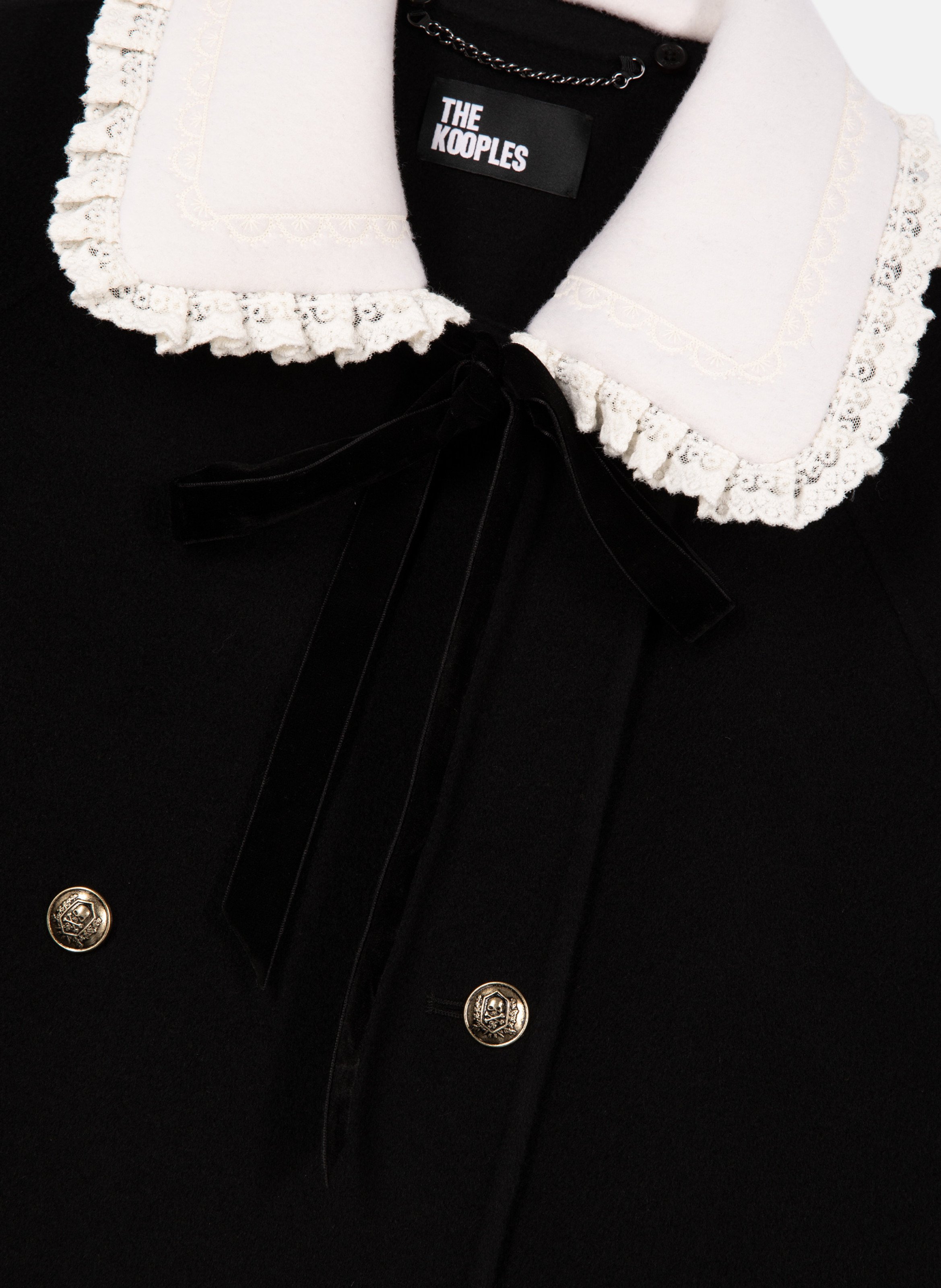 Double-faced wool blend coat THE KOOPLES Black