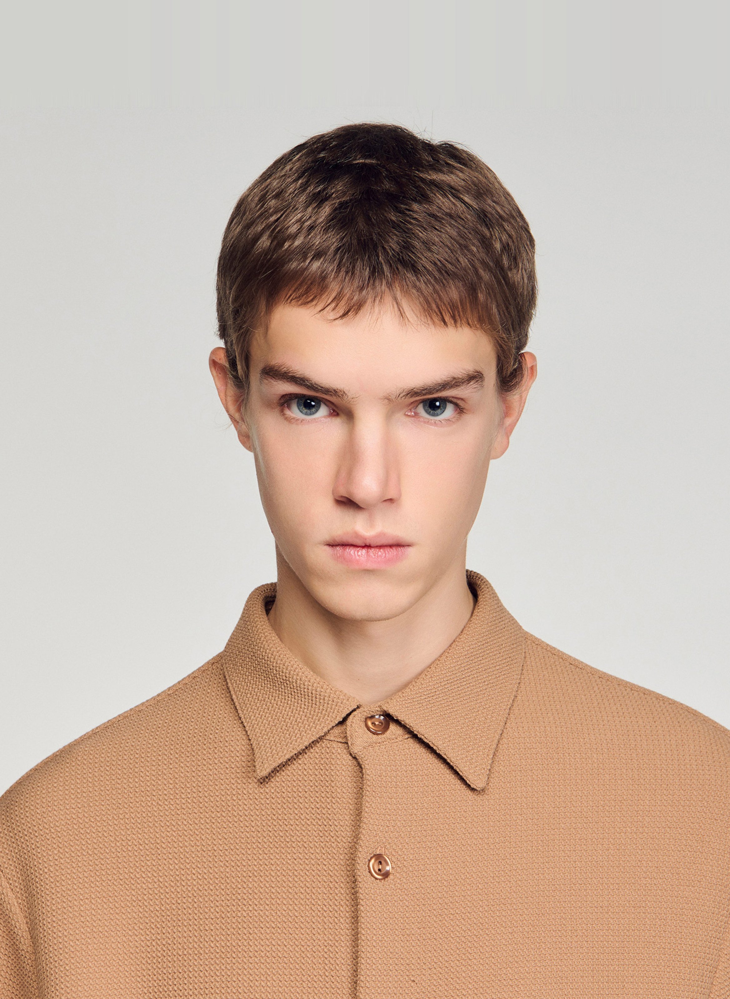 Polo regular-fit SANDRO Marron