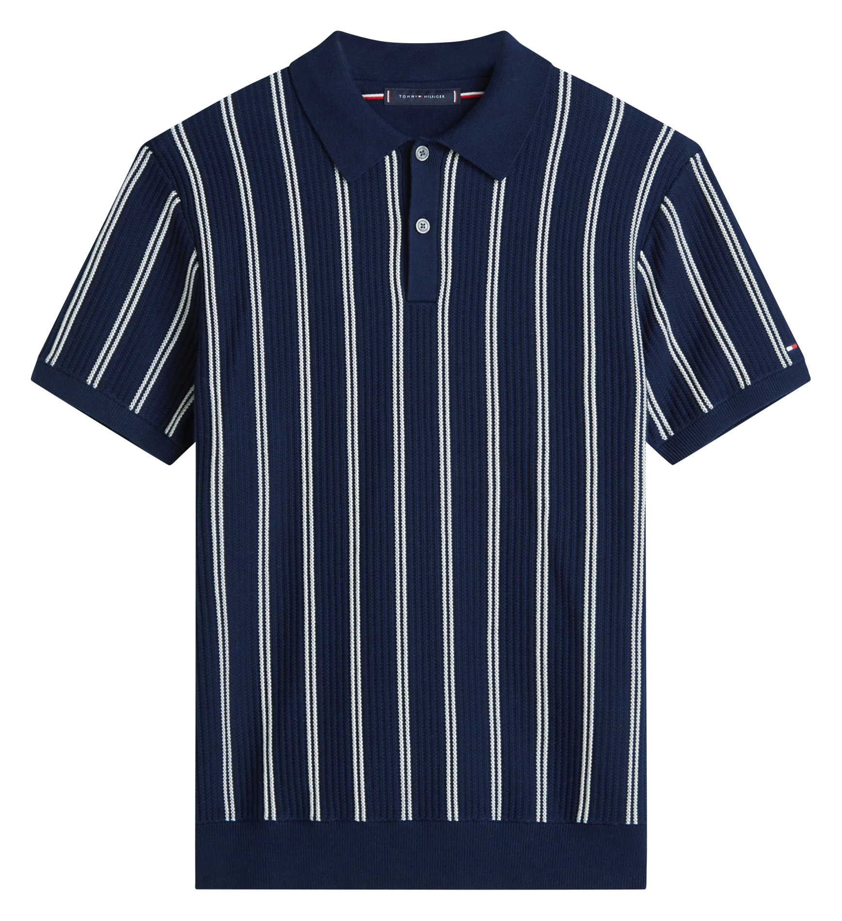 Polo regular-fit en coton bio TOMMY HILFIGER Bleu