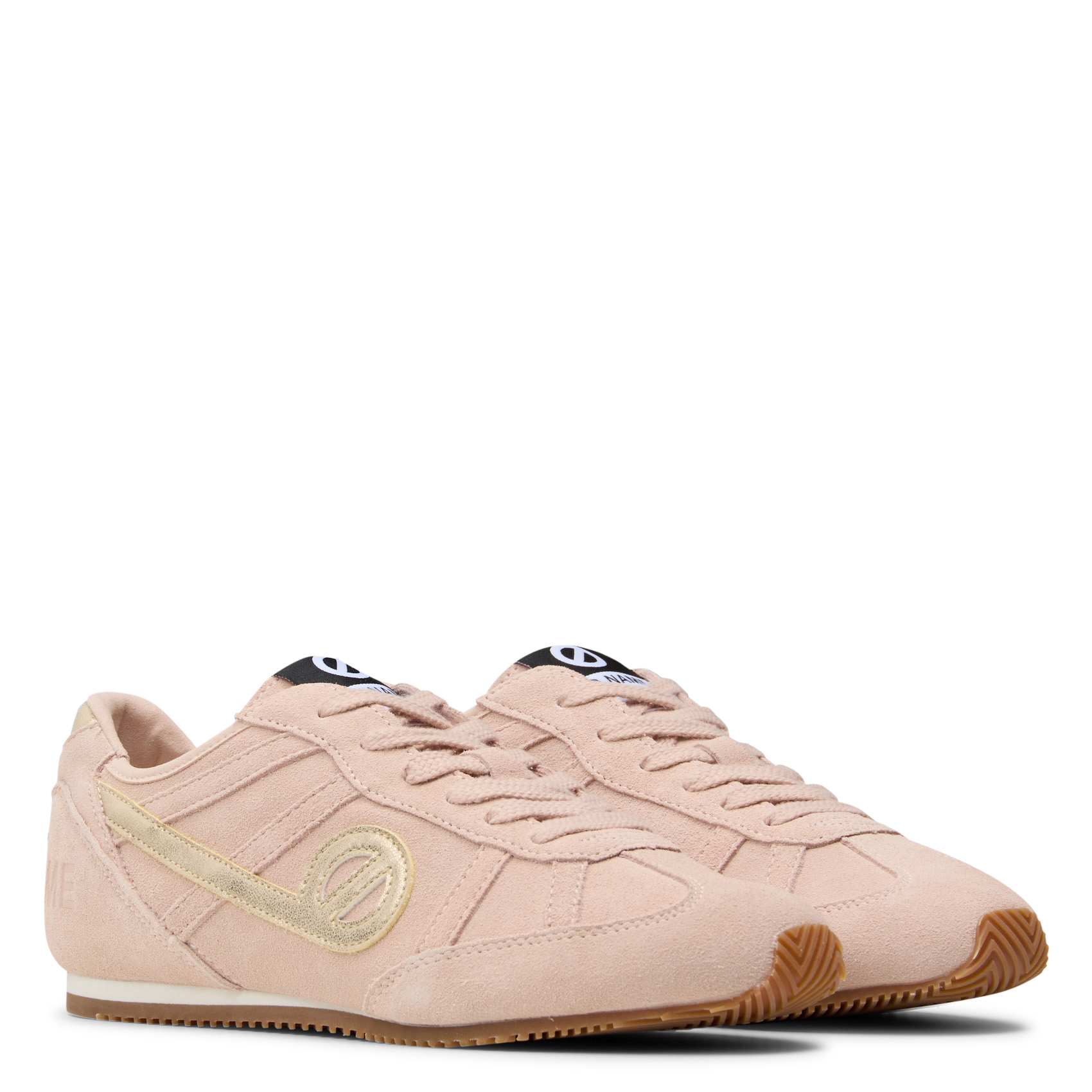 Baskets basses en cuir NO NAME Rose