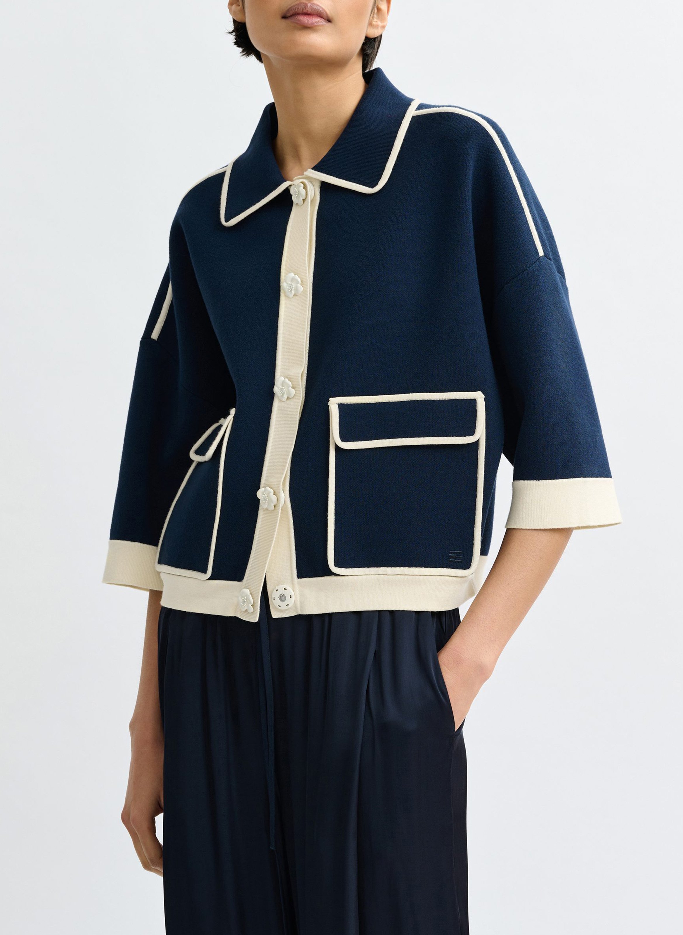 Cardigan with classic collar ESSENTIEL ANTWERP