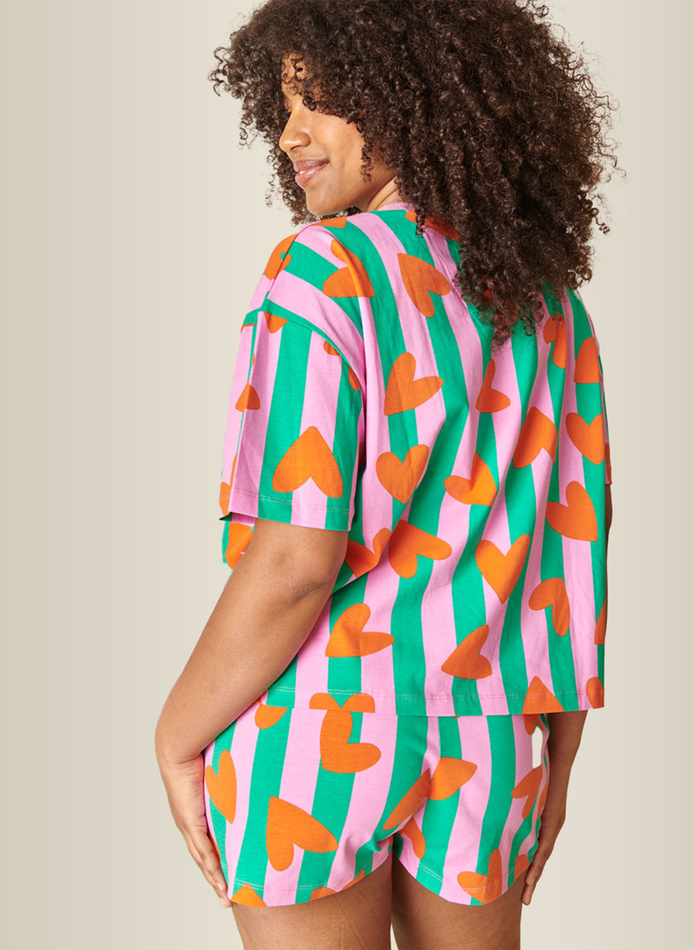 Ensemble de pyjama en coton bio mélangé imprimé WE ARE JOLIES Vert