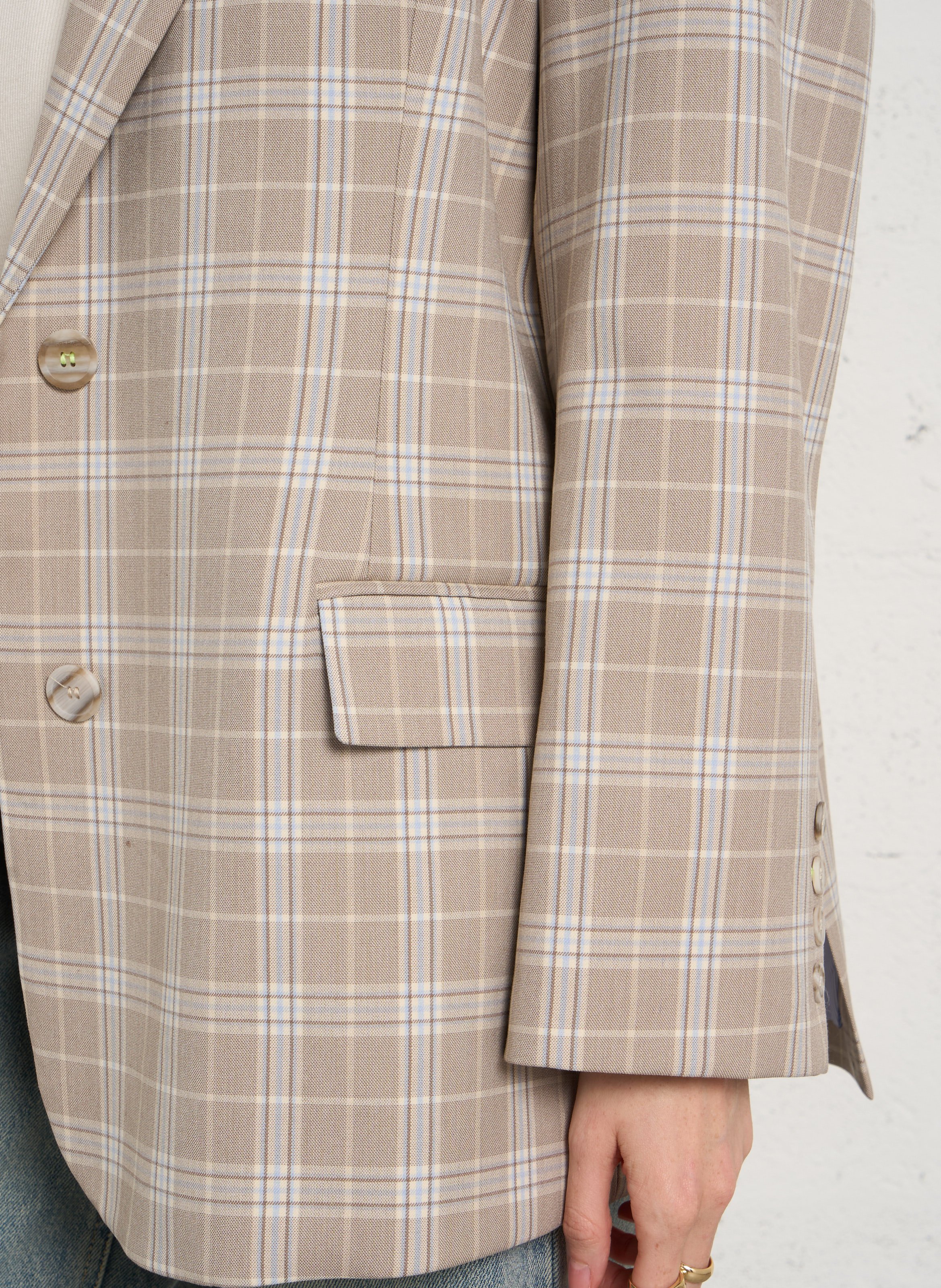 Veste de tailleur à carreaux IMPERIAL Beige