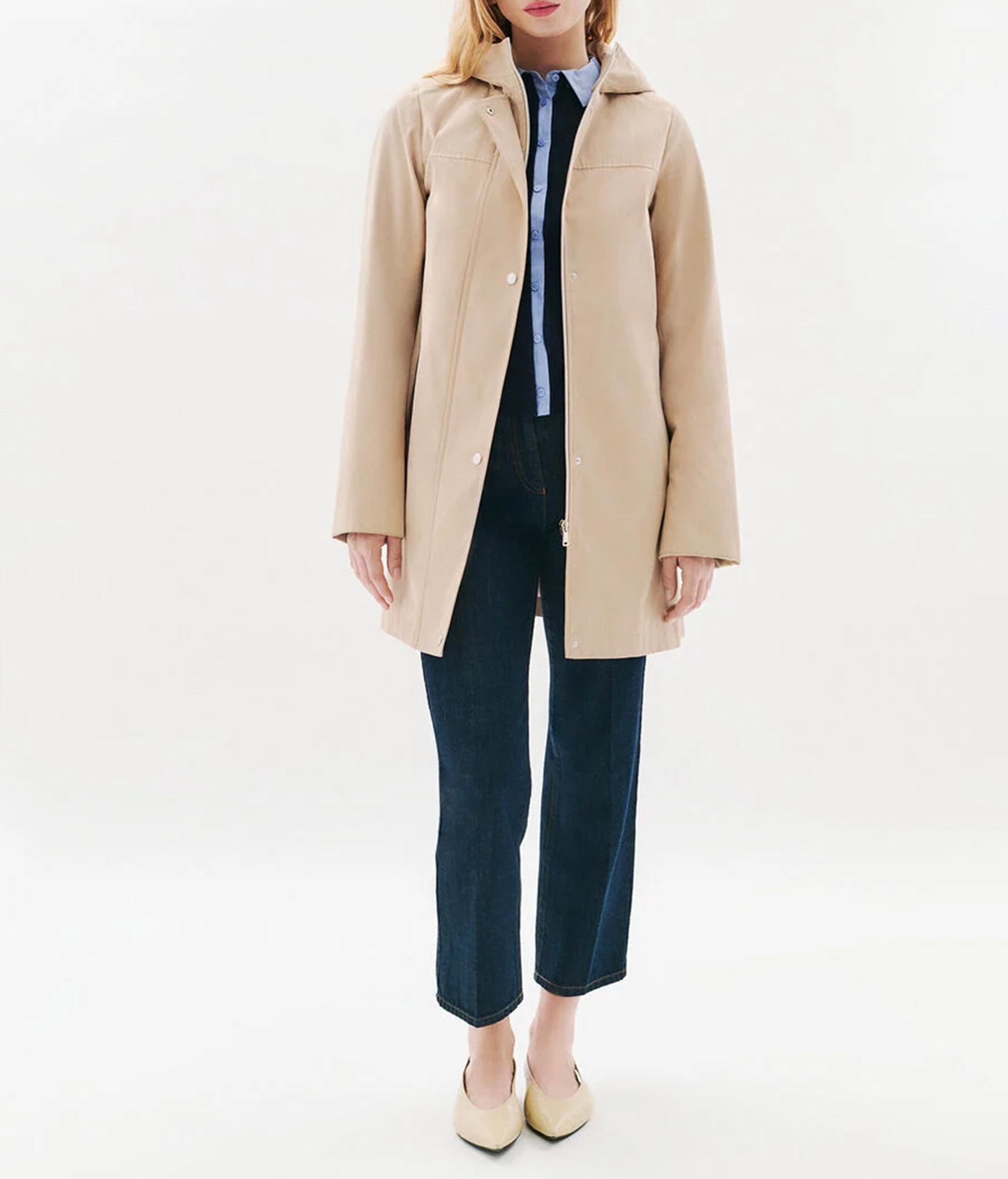 Parka à capuche CAROLL Beige
